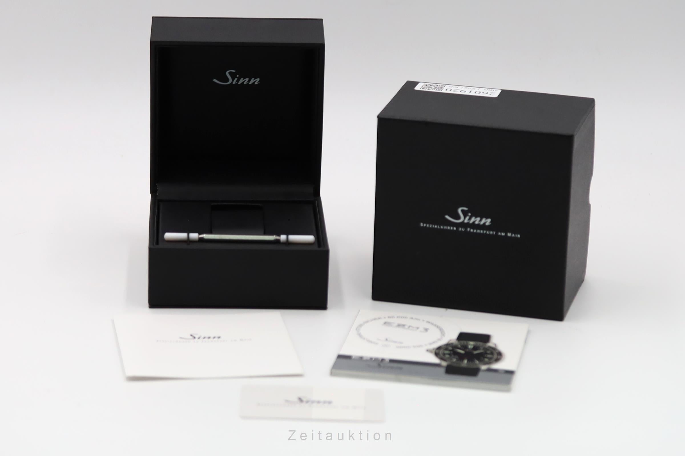 SINN EZM3 Edelstahl Black Dial Automatik Ref. 603.010 Box & Papiere 2017 [2601920]
