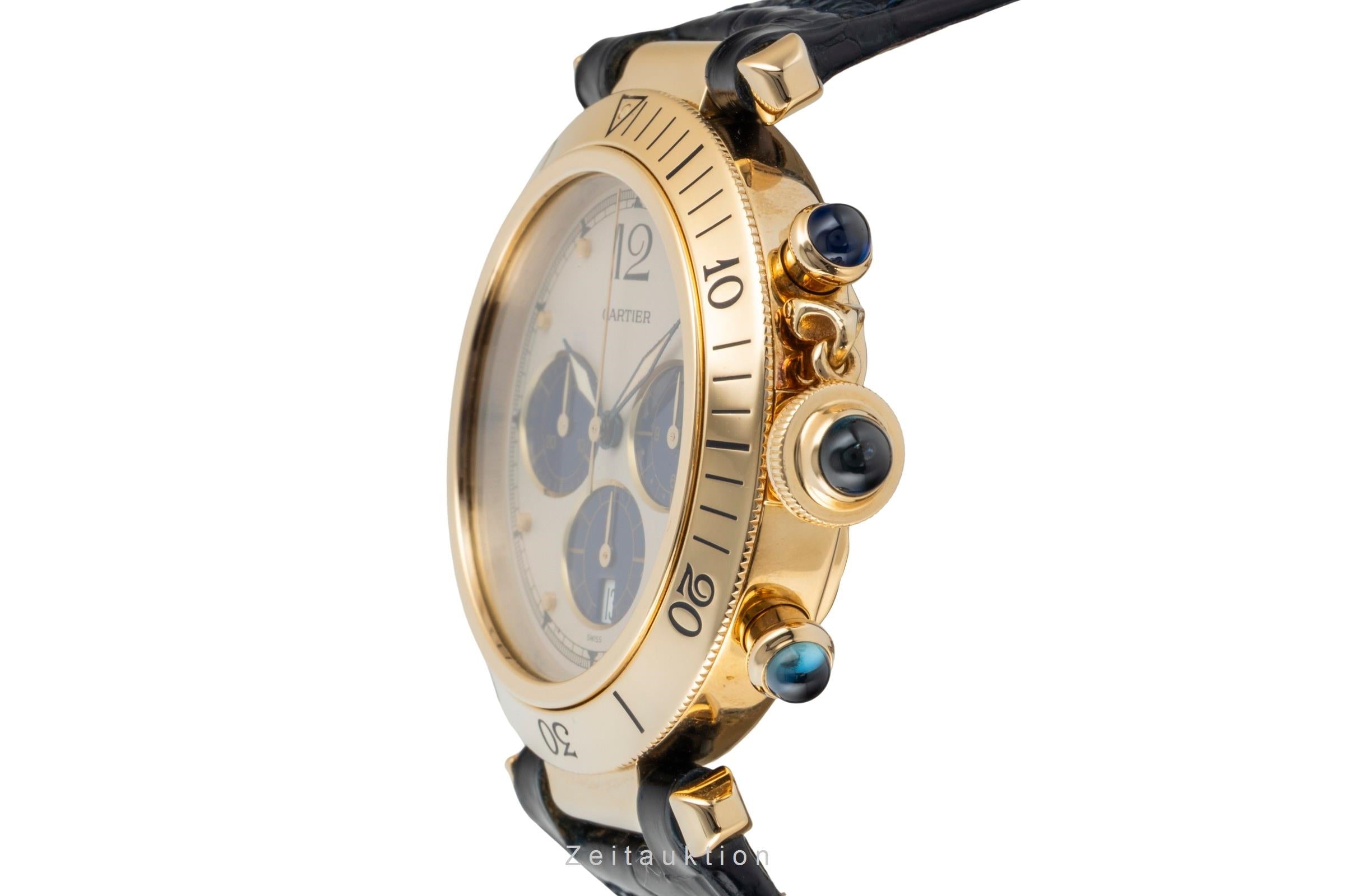 Cartier Pasha cronógrafo oro de 18 quilates cuarzo reloj para caballeros 30009  [2601923]