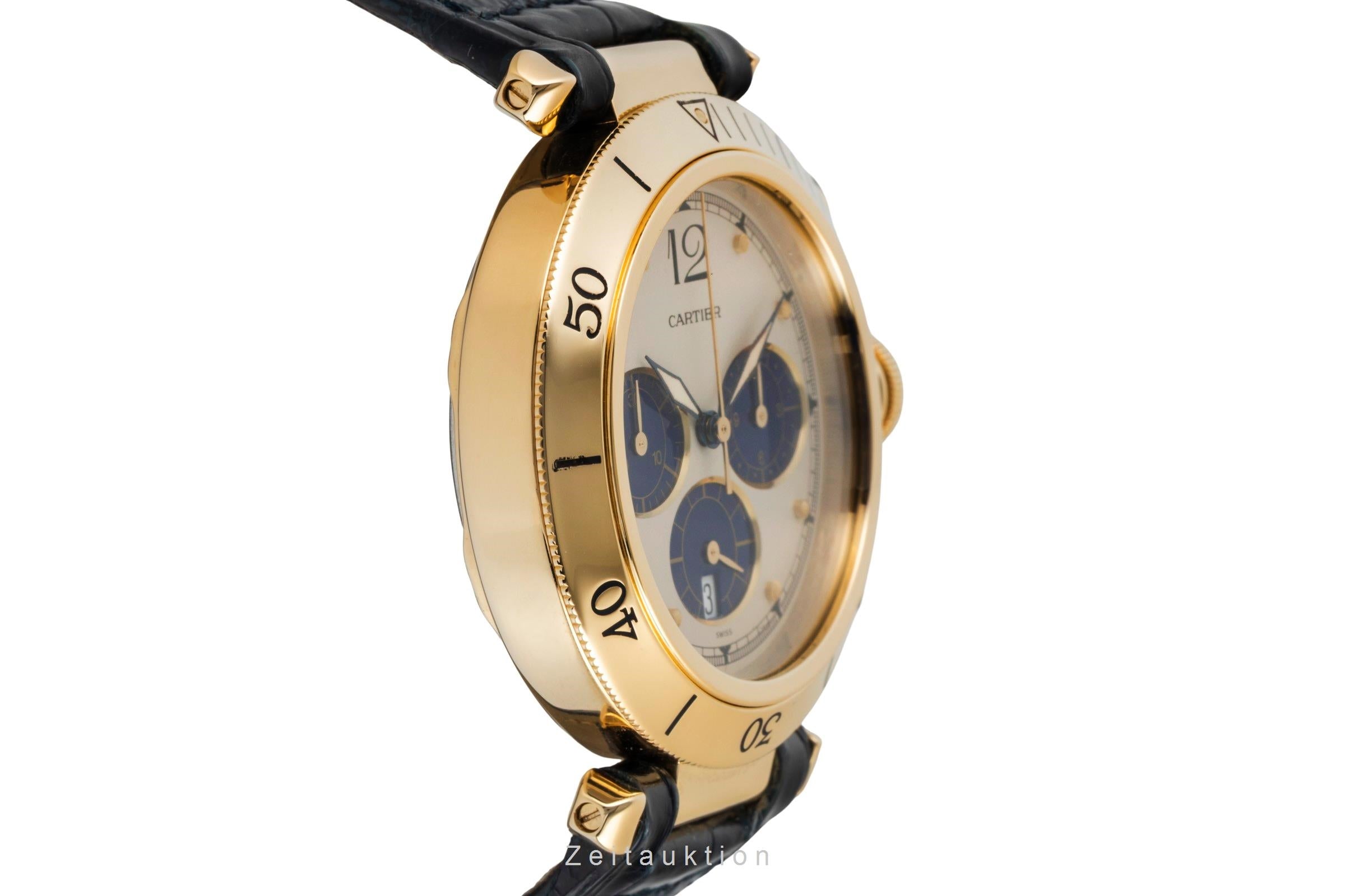Cartier Pasha cronógrafo oro de 18 quilates cuarzo reloj para caballeros 30009  [2601923]