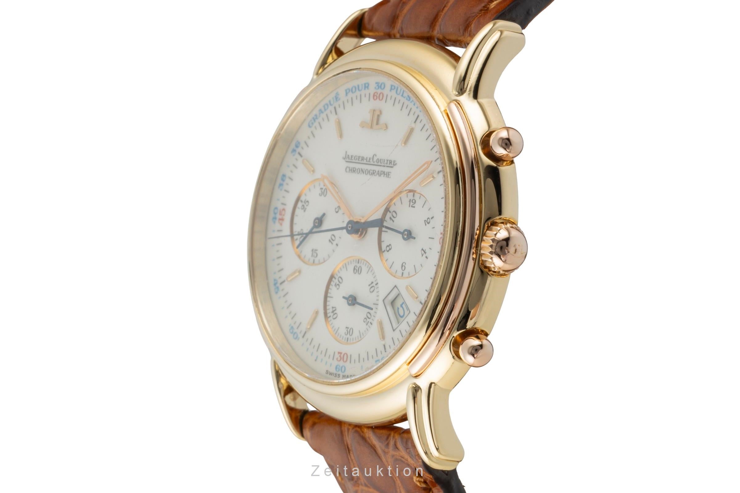 Jaeger LeCoultre Odysseus cronografo oro 18 ct quarzo orologio da uomo 165.7.3  [2601929]