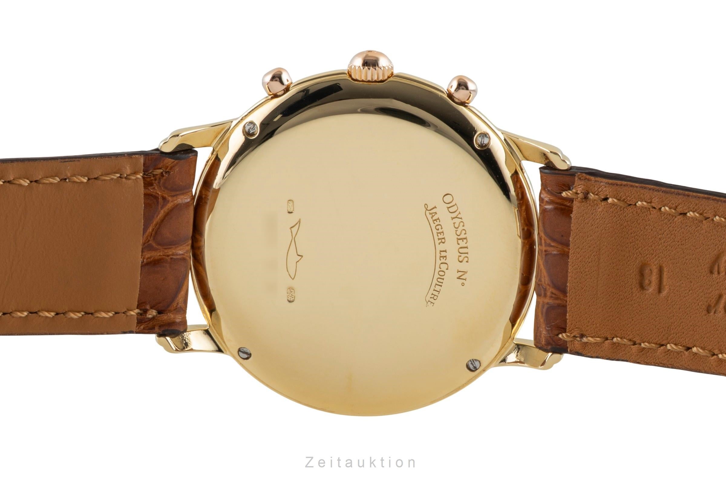 Jaeger LeCoultre Odysseus chronograph 18 ct gold quartz Kal. 630