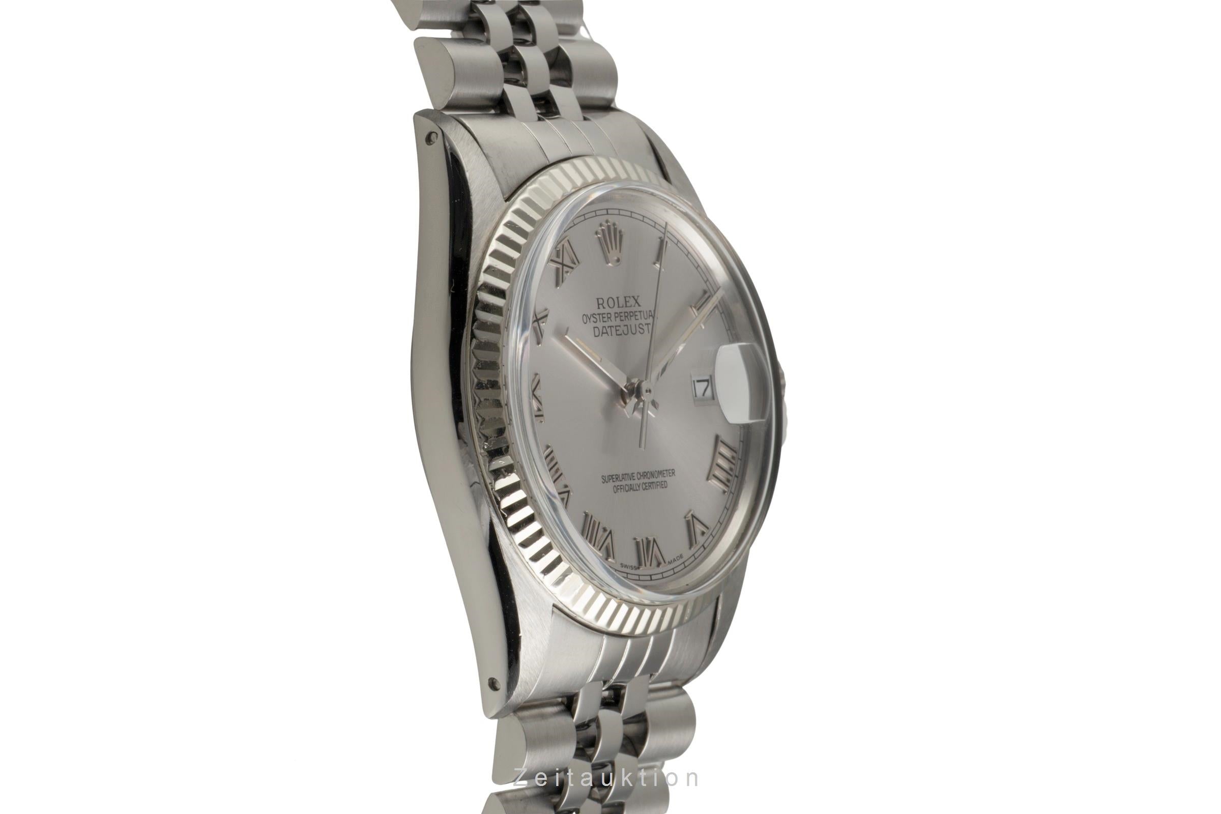 Rolex Datejust acier / or blanc automatique montre pour hommes 16014 Vintage  [2601931]