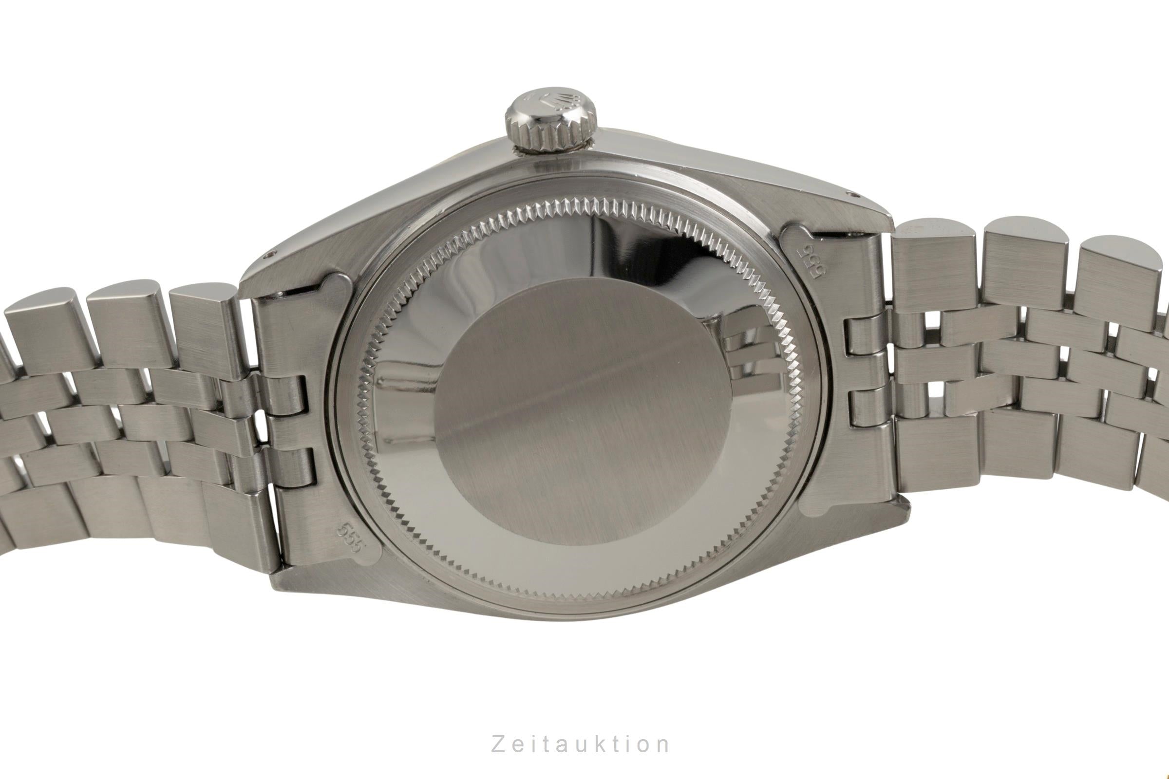 Rolex Datejust acier / or blanc automatique montre pour hommes 16014 Vintage  [2601931]