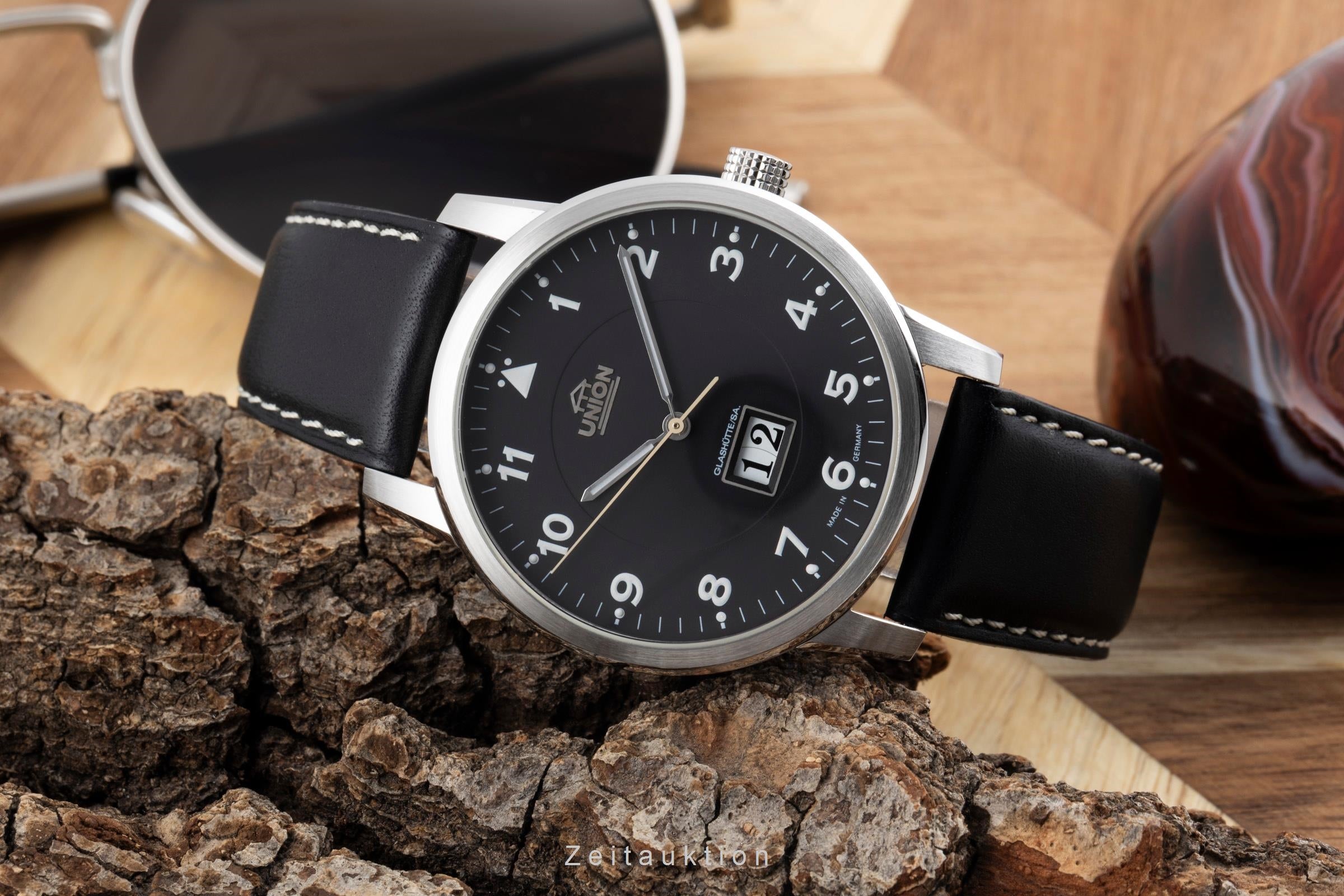 Union Glashütte Fliegeruhr steel automatic men's watch 26-45  [2601933]