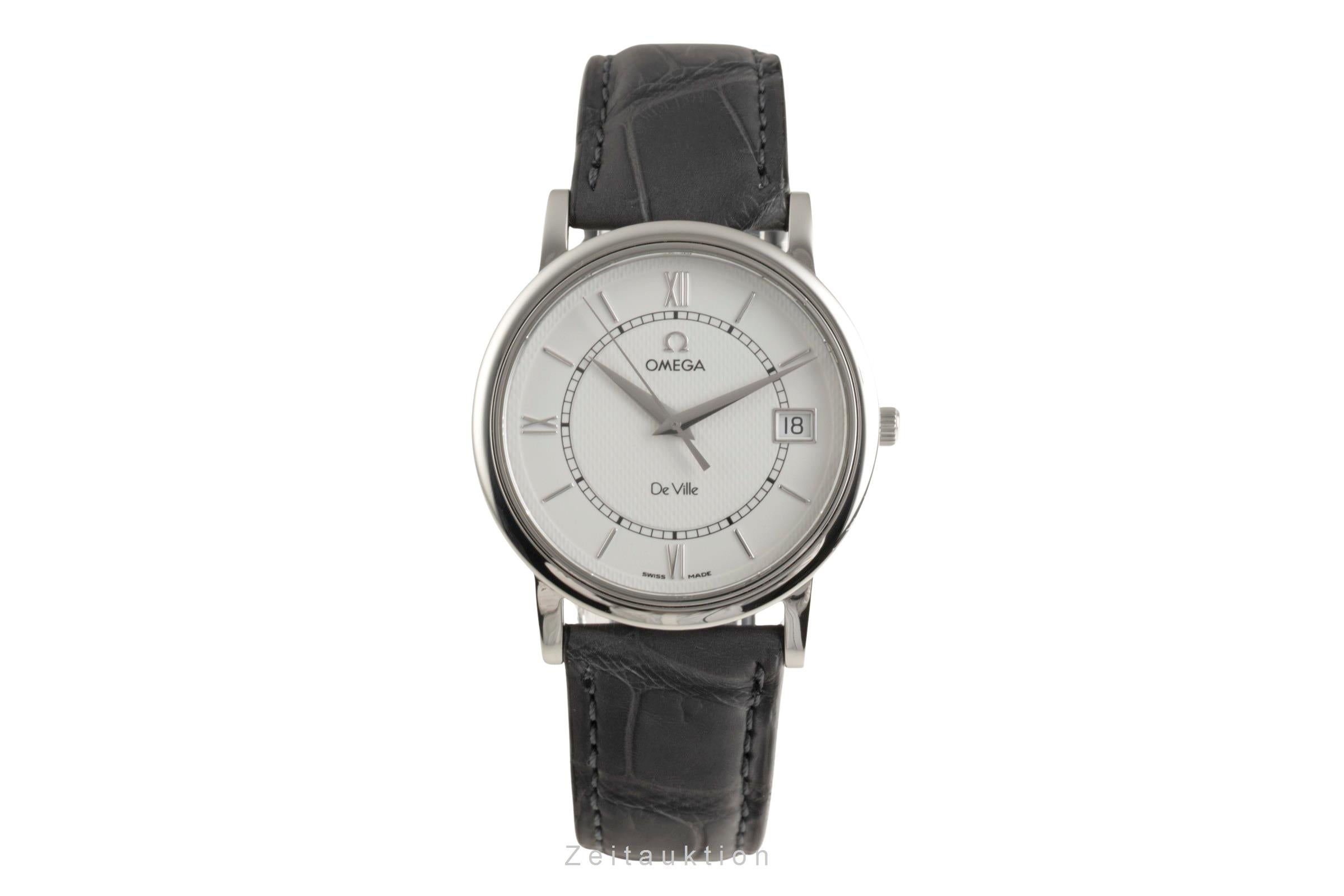 Omega De Ville steel quartz men's watch 196.3532  [2601936]