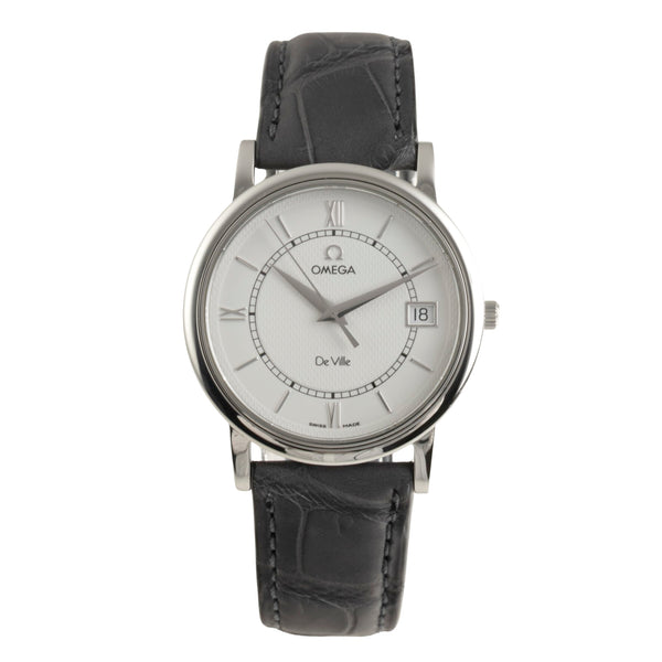 Omega De Ville steel quartz men's watch 196.3532  [2601936]