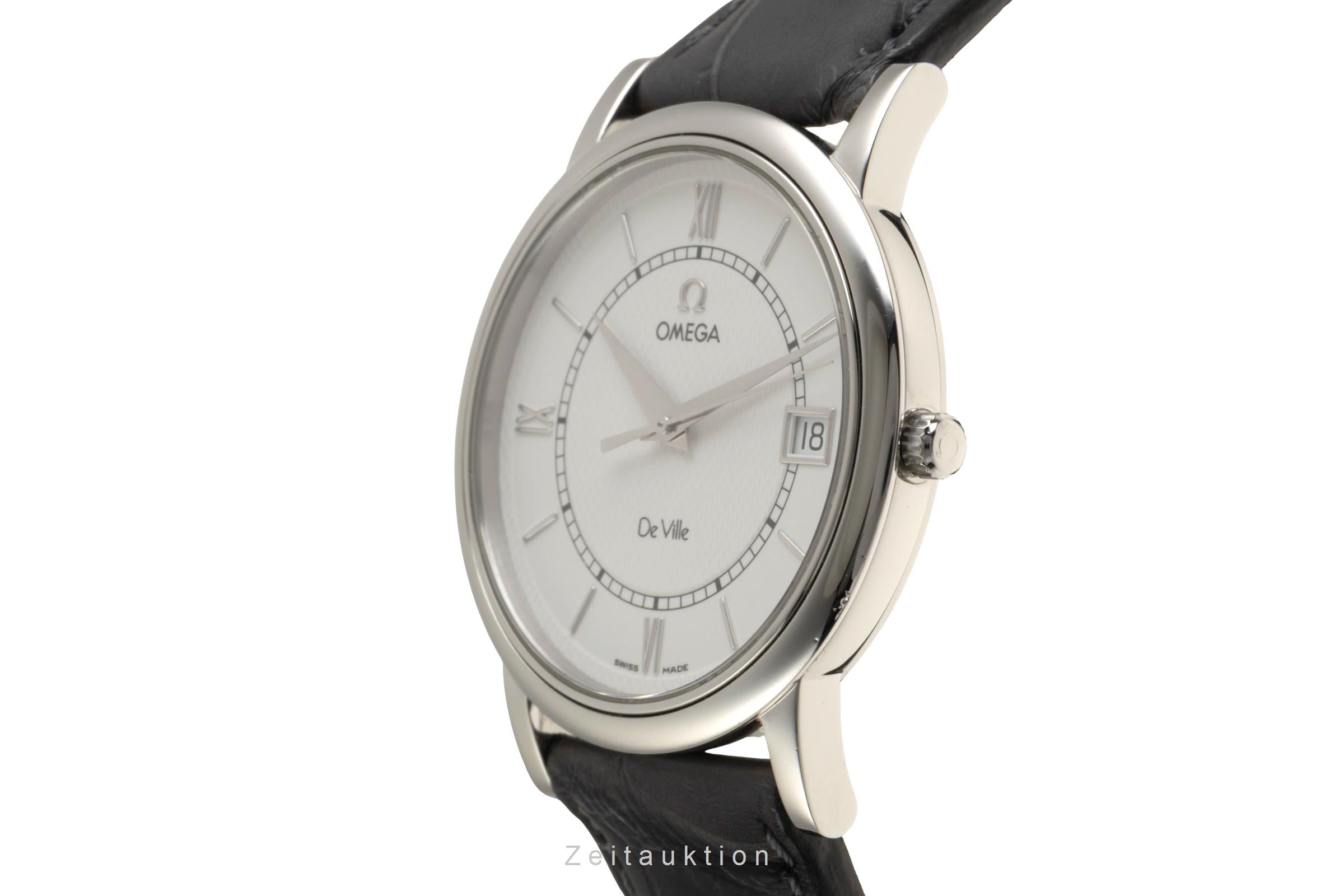 Omega De Ville steel quartz men's watch 196.3532  [2601936]