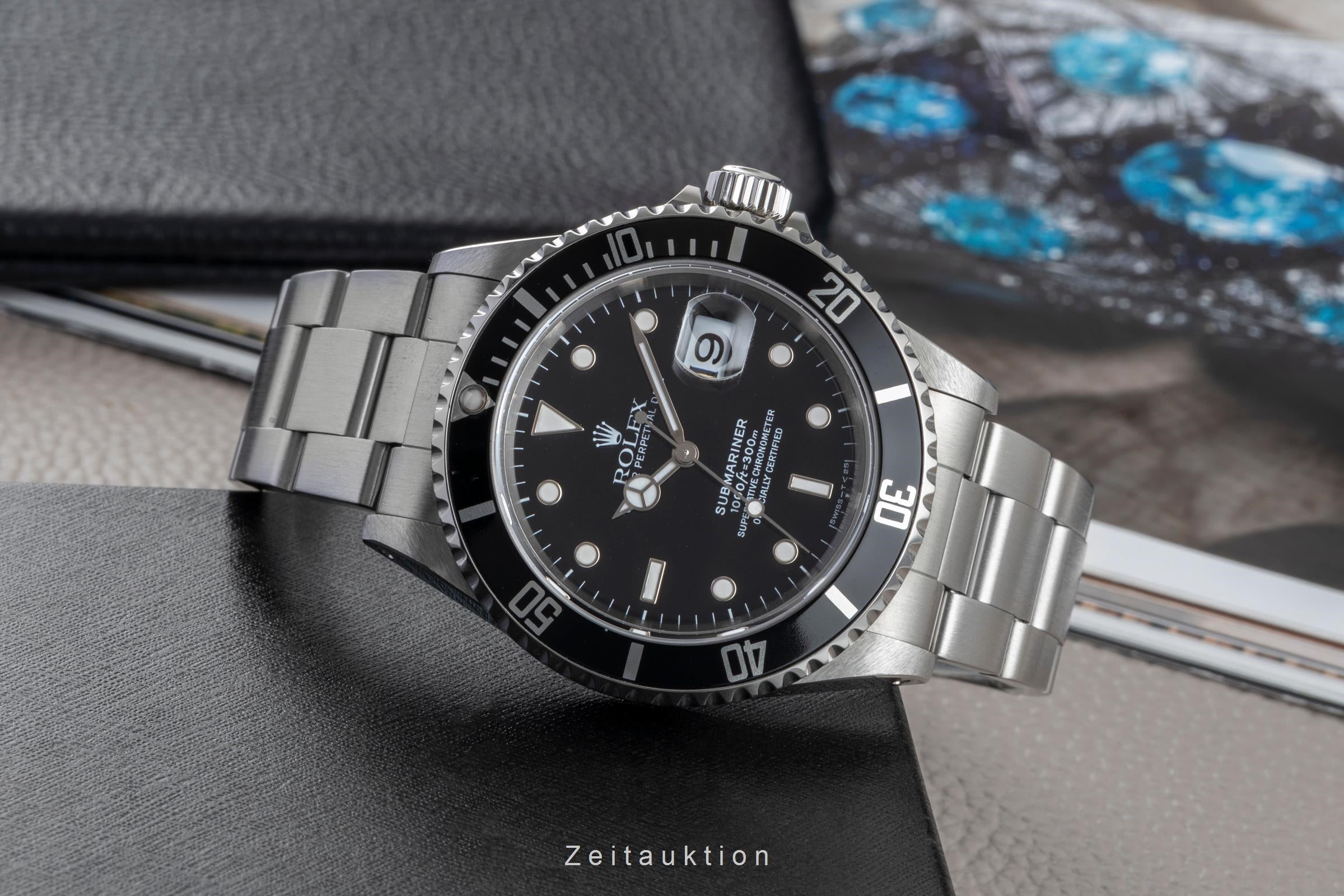 Rolex Submariner acero automático reloj para caballeros 16610  [2601937]