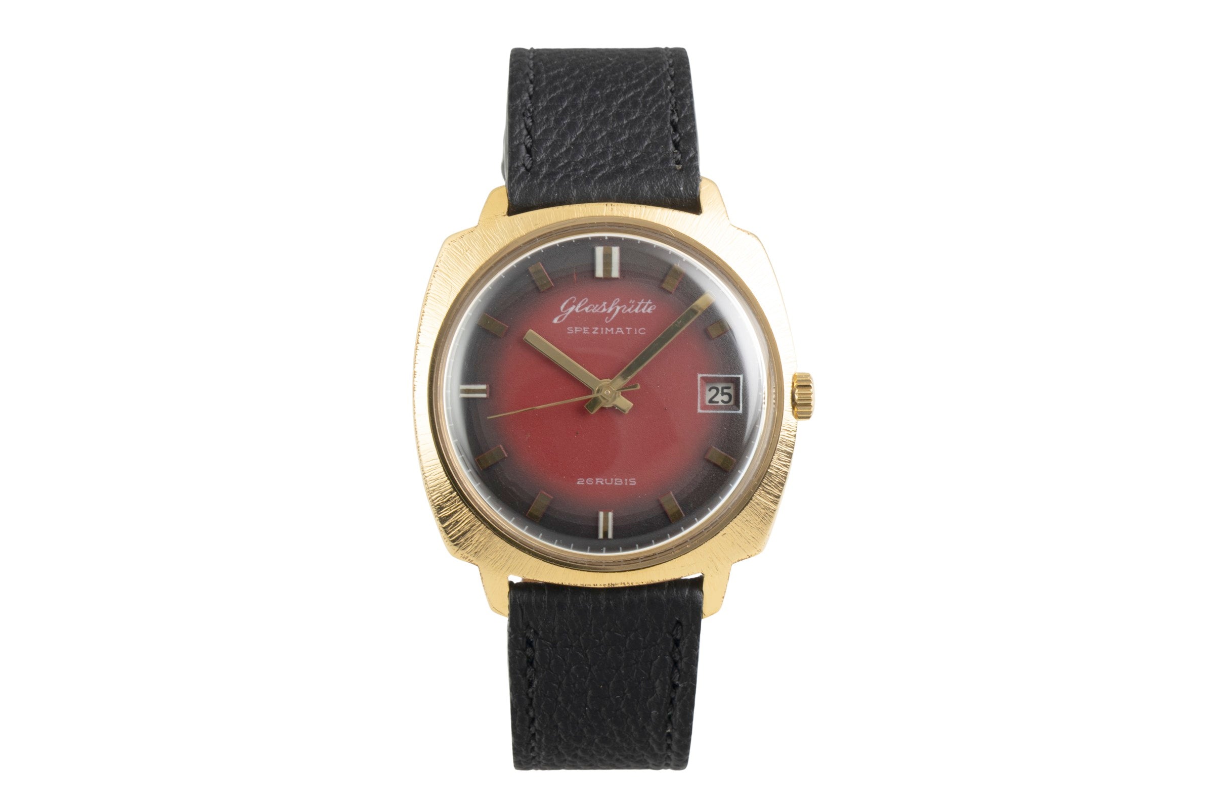 Glashütte Spezimatic laiton doré automatique montre pour hommes Vintage  [2601938]