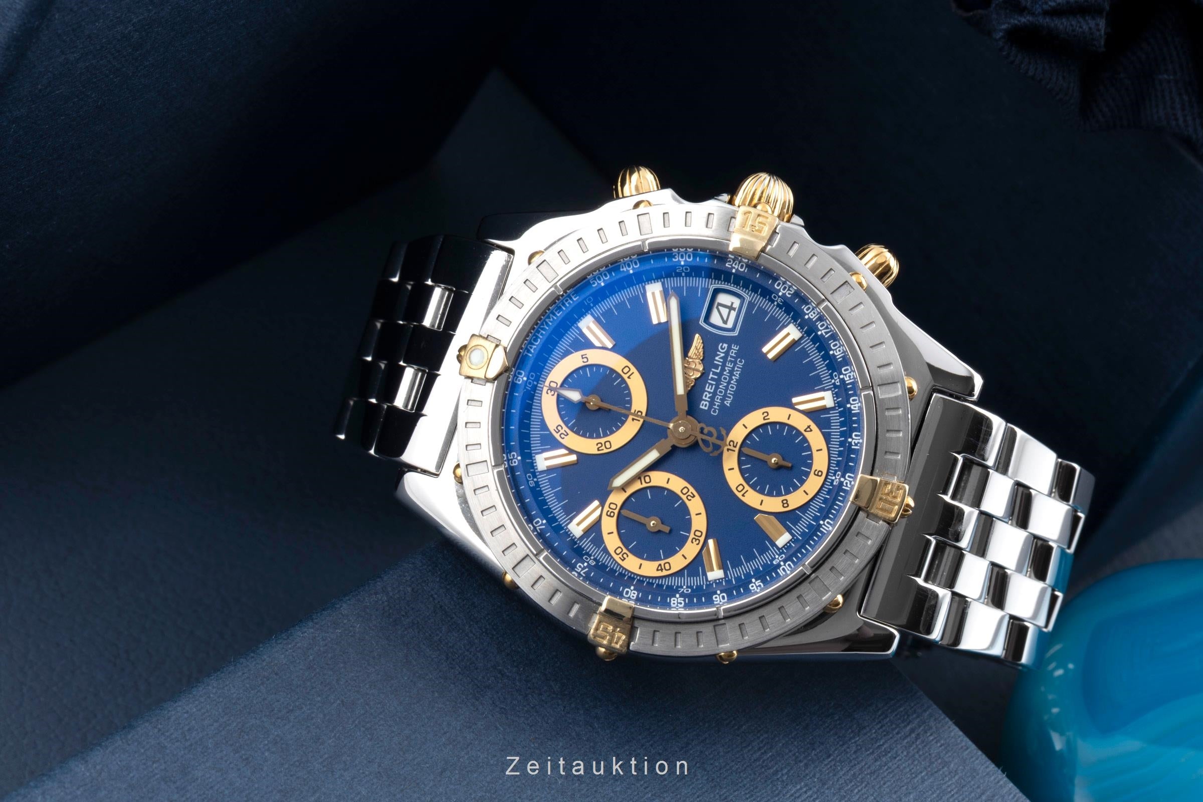 Breitling Chronomat chronograph steel / gold automatic men's watch B13352  [2601940]