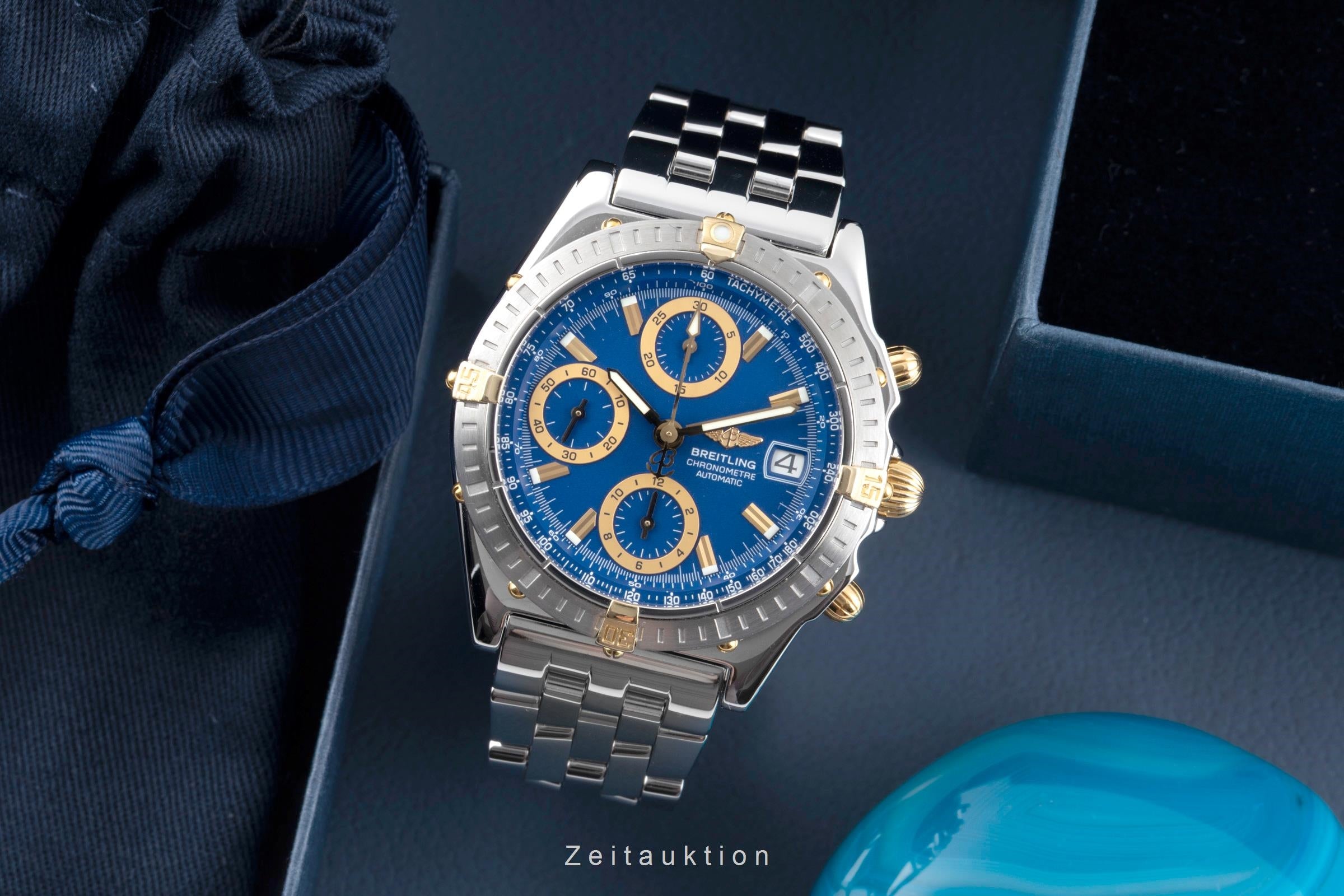 Breitling Chronomat chronograph steel / gold automatic men's watch B13352  [2601940]