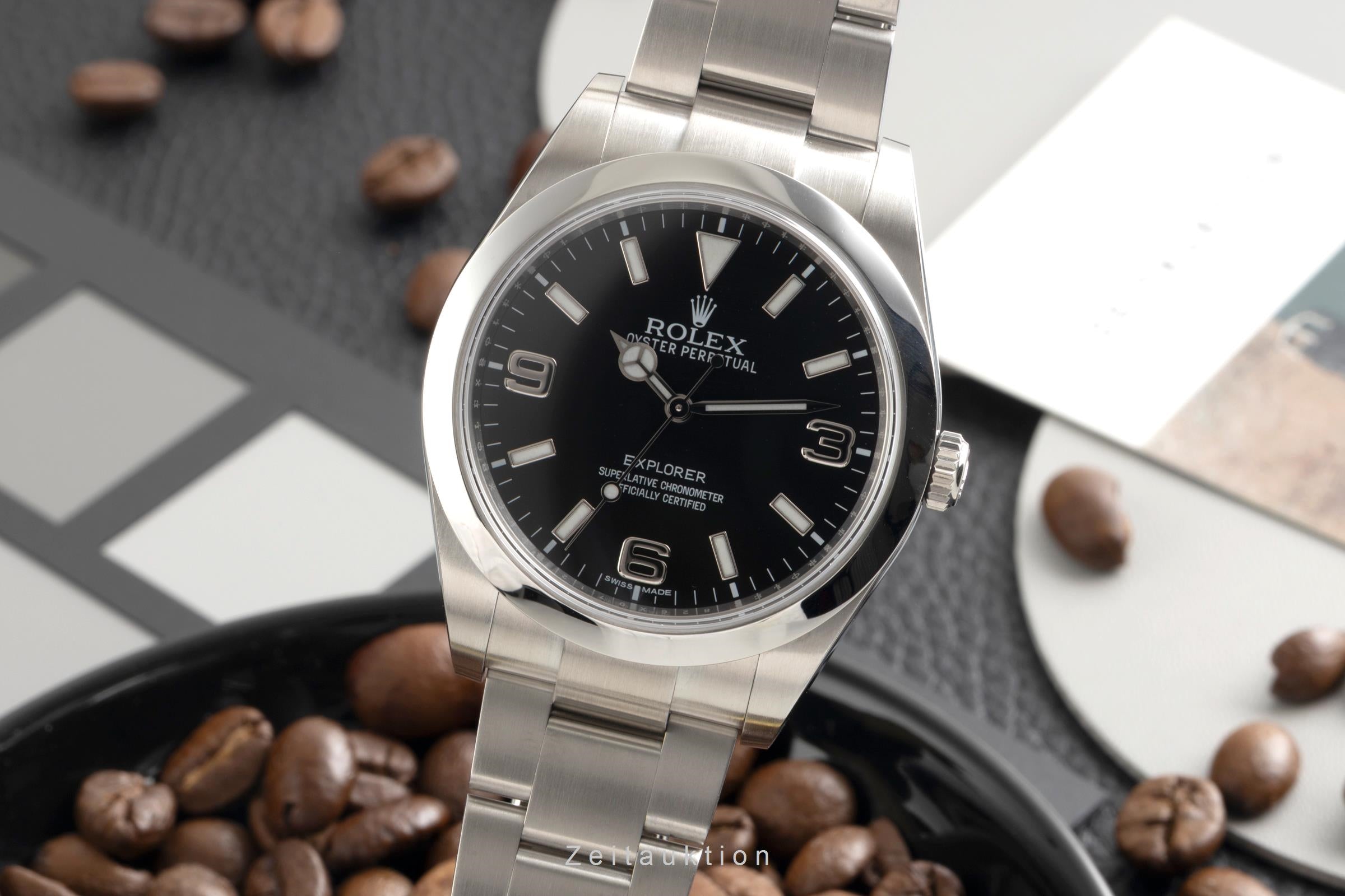 Rolex Explorer steel automatic men's watch 214270  [2601943]