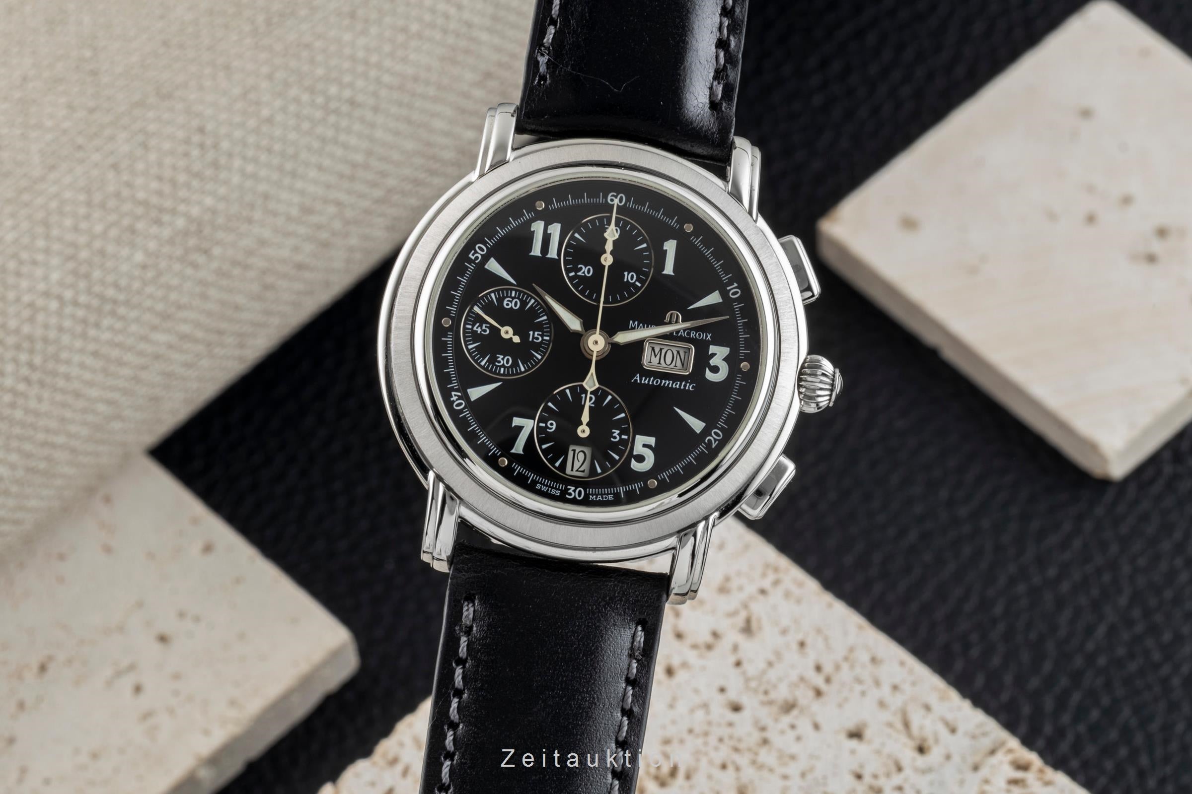 Maurice Lacroix Croneo Chronograph Stahl Automatik Herrenuhr Ref. 67839 Box  [2601948]