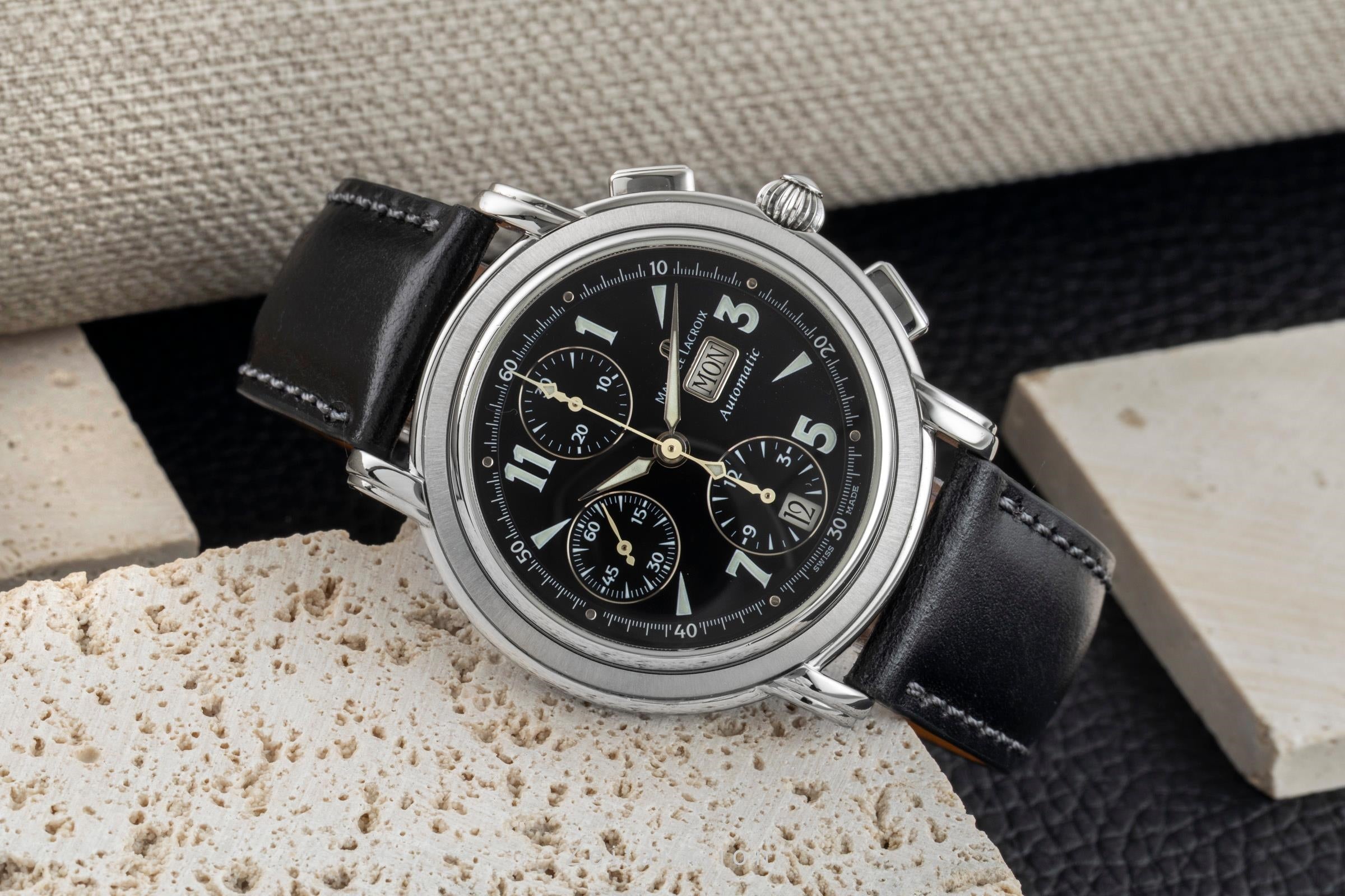 Maurice Lacroix Croneo chronograph steel automatic Kal. ML 67 Ref