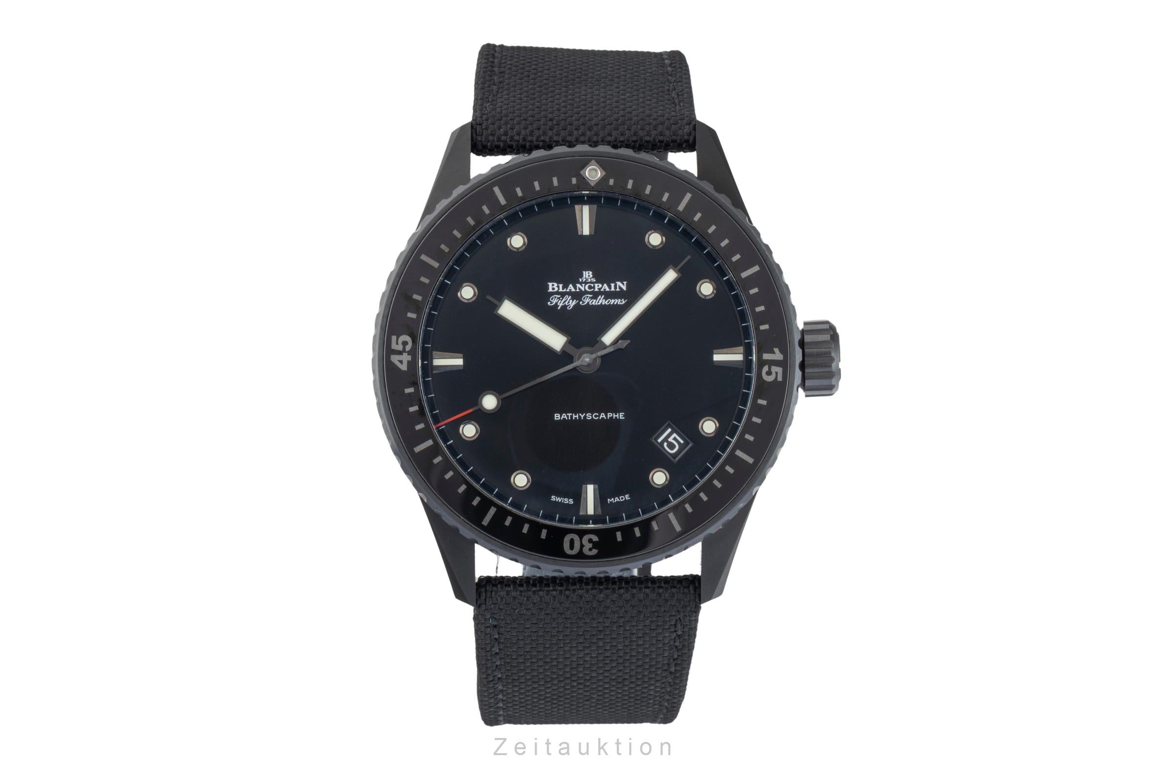 Blancpain Fifty Fathoms ceramic automatic men's watch 5000-0130-B52A LP: 14700EUR  [2601950]