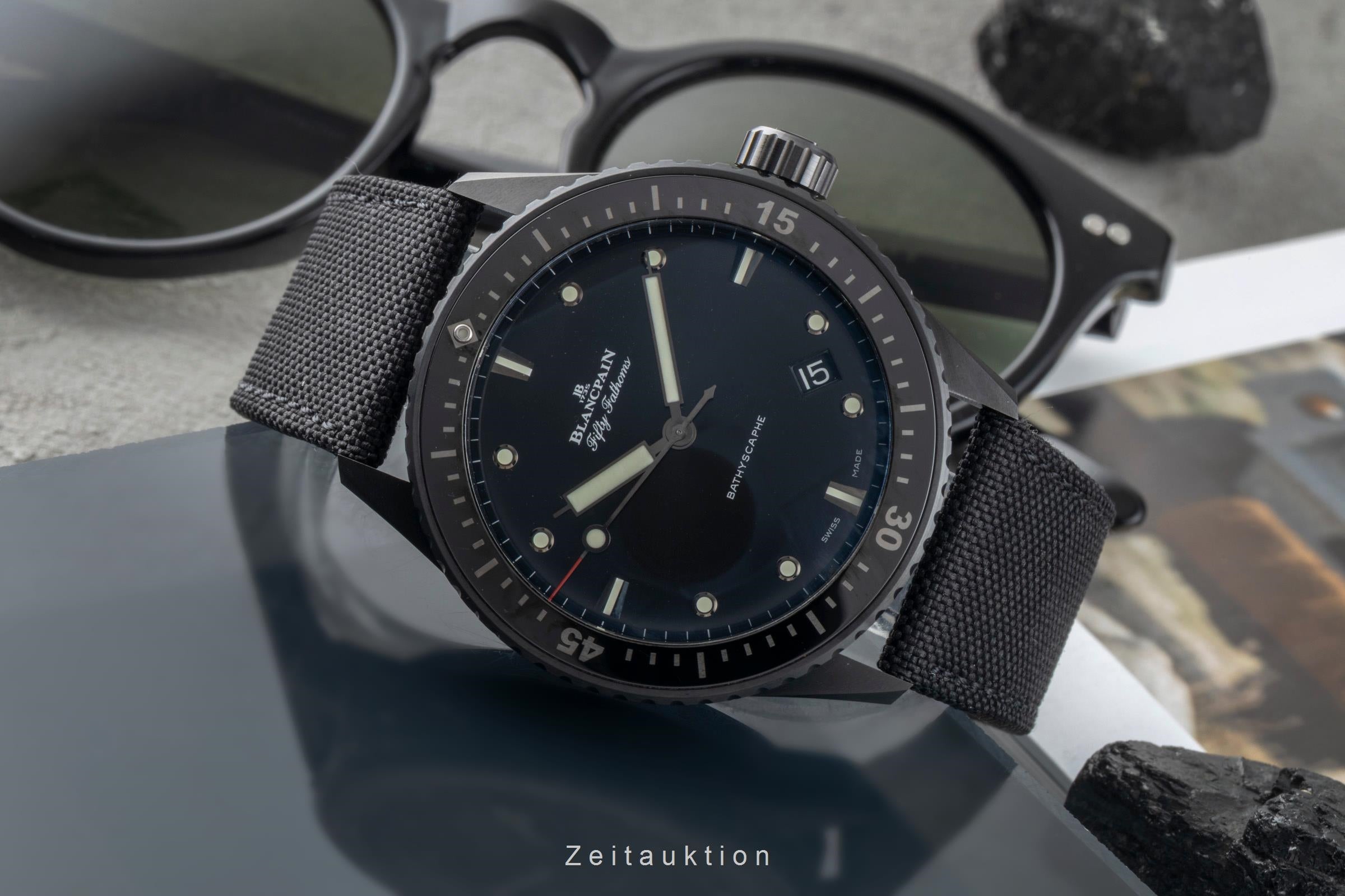 Blancpain Fifty Fathoms ceramic automatic men's watch 5000-0130-B52A LP: 14700EUR  [2601950]