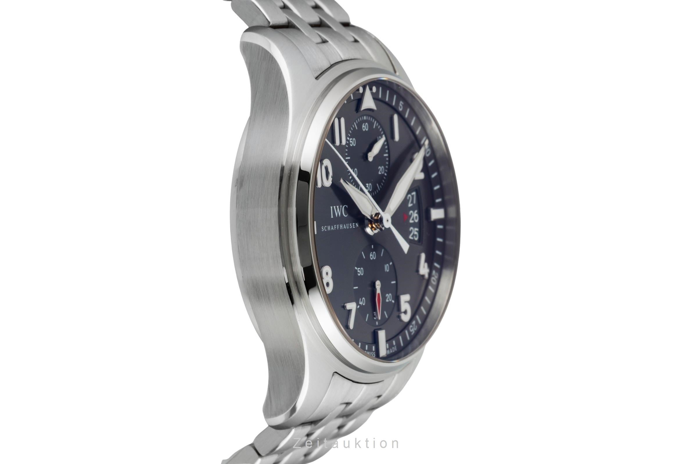 IWC Fliegerchronograph cronógrafo acero automático reloj para caballeros IW387804 LP: 8800EUR  [2601951]