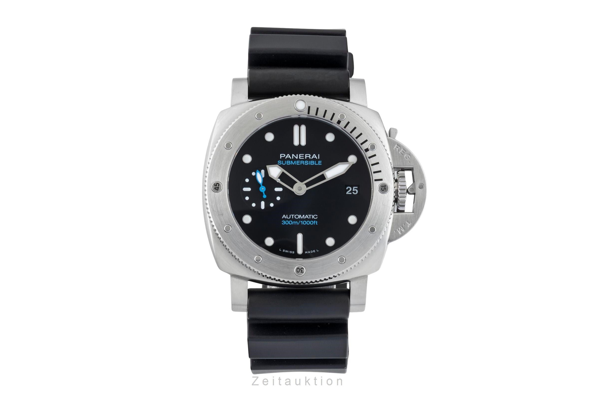 Panerai Submersible acier automatique montre pour hommes PAM00973 LP: 9700EUR  [2601954]