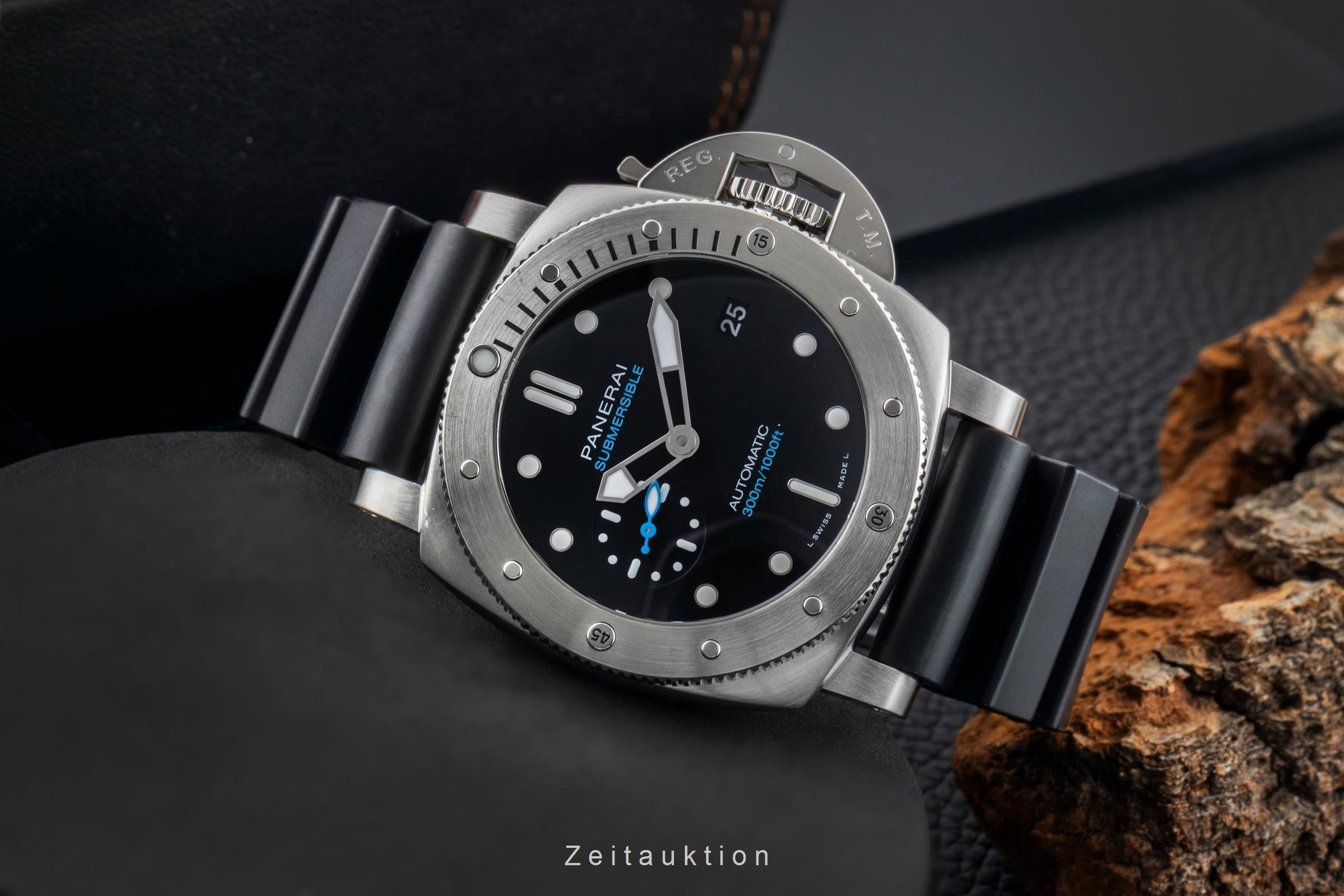 Panerai Submersible acier automatique montre pour hommes PAM00973 LP: 9700EUR  [2601954]