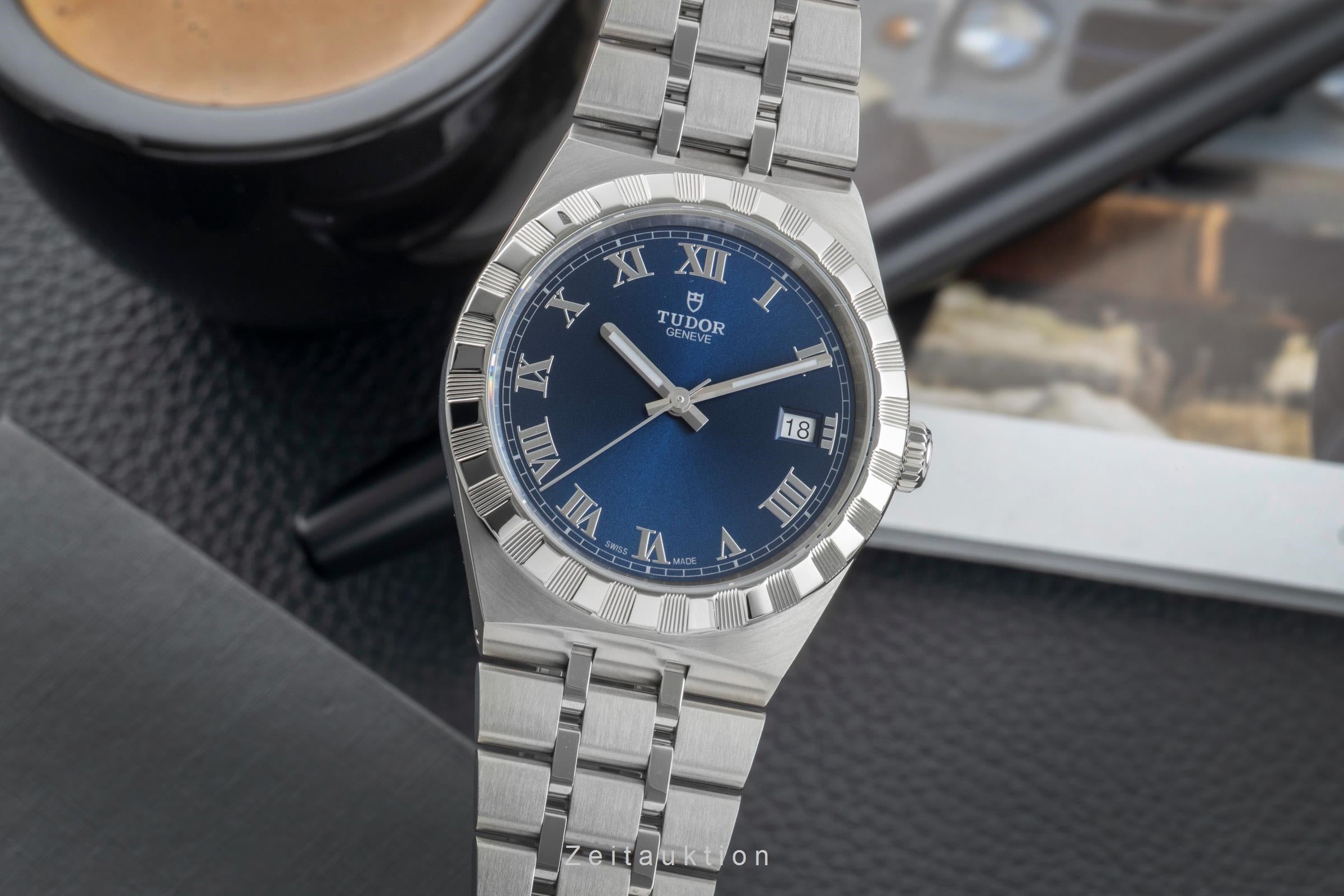 Tudor Royal acero automático reloj para caballeros 28500-0005 LP: 3110EUR  [2601957]