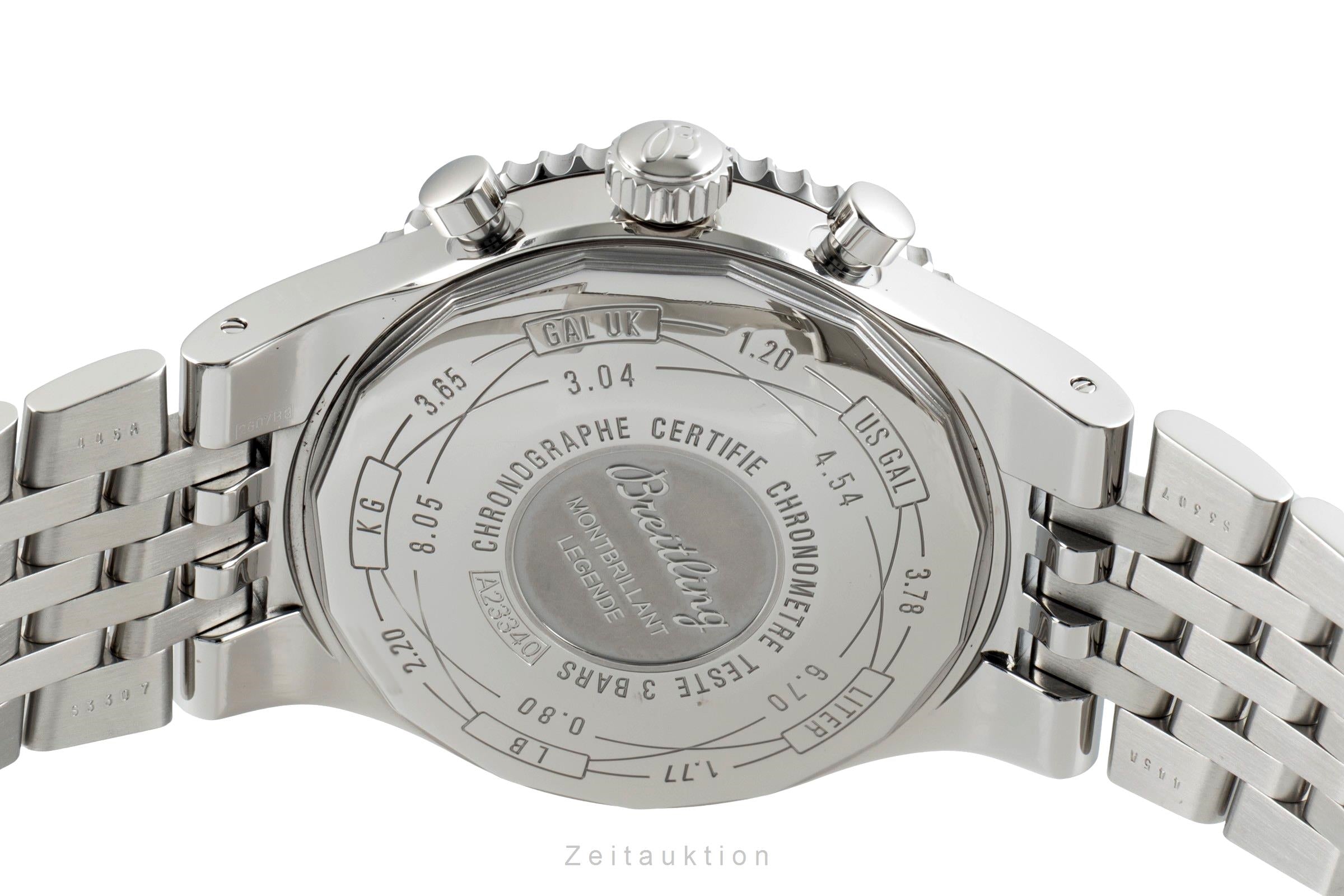 Breitling Montbrillant cronografo acciaio automatismo orologio da uomo A23340  [2601969]