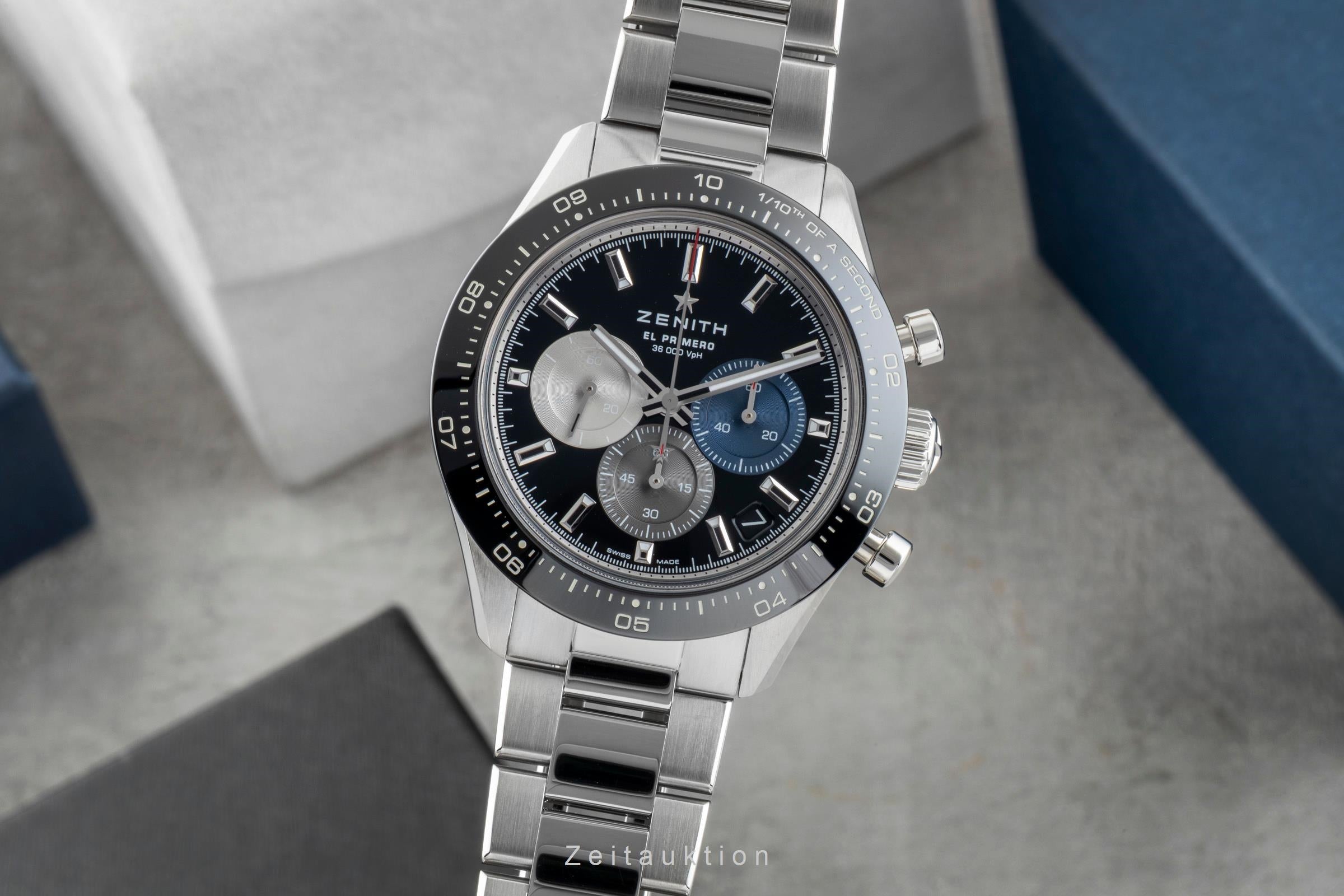 Zenith Chronomaster chronograph steel automatic men's watch 03.3100.3600/21.M3100 LP: 12200EUR  [2601974]