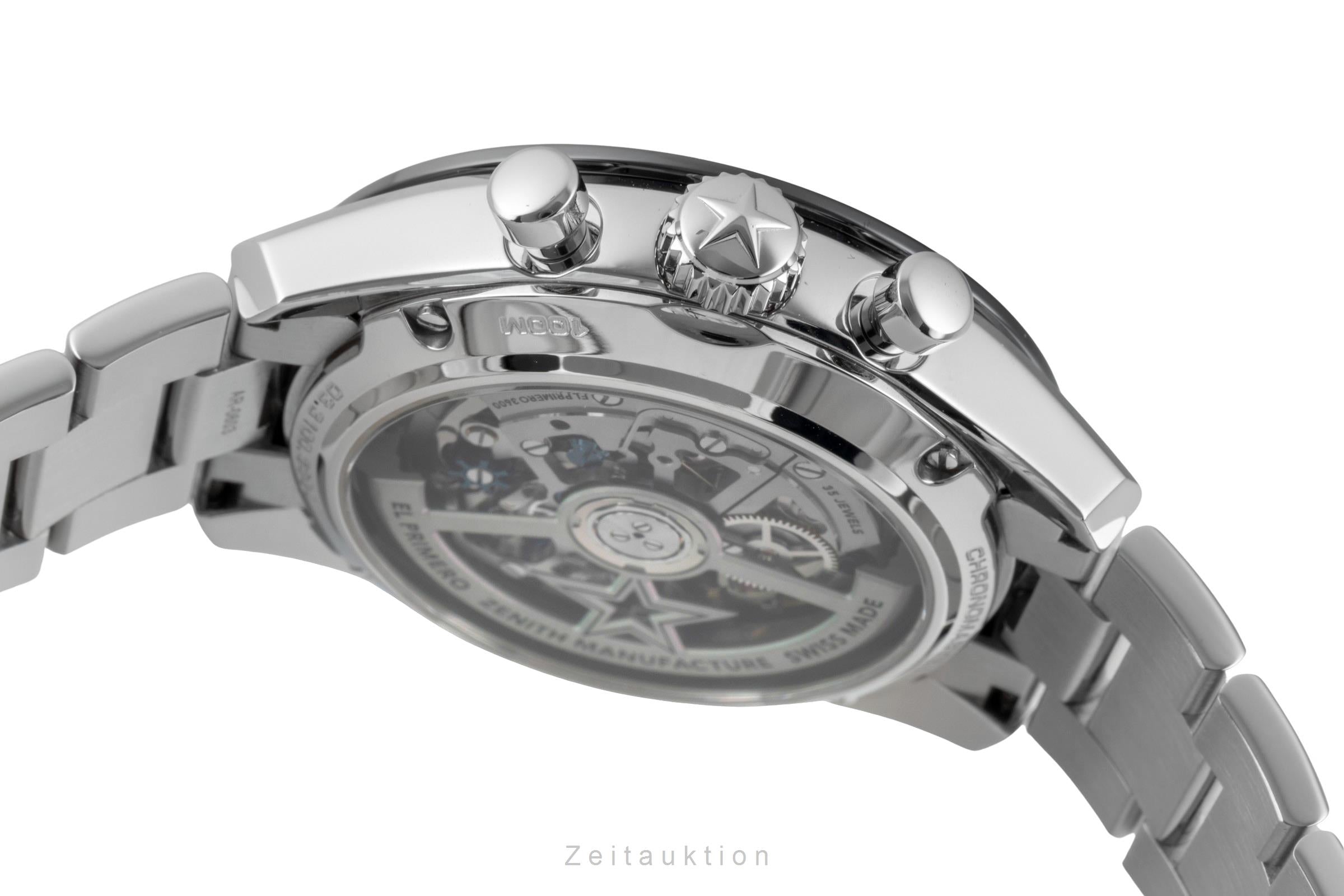Zenith Chronomaster Chronograph Stahl Automatik Ref. 03.3100.3600/21.M3100 B&P [2601974]