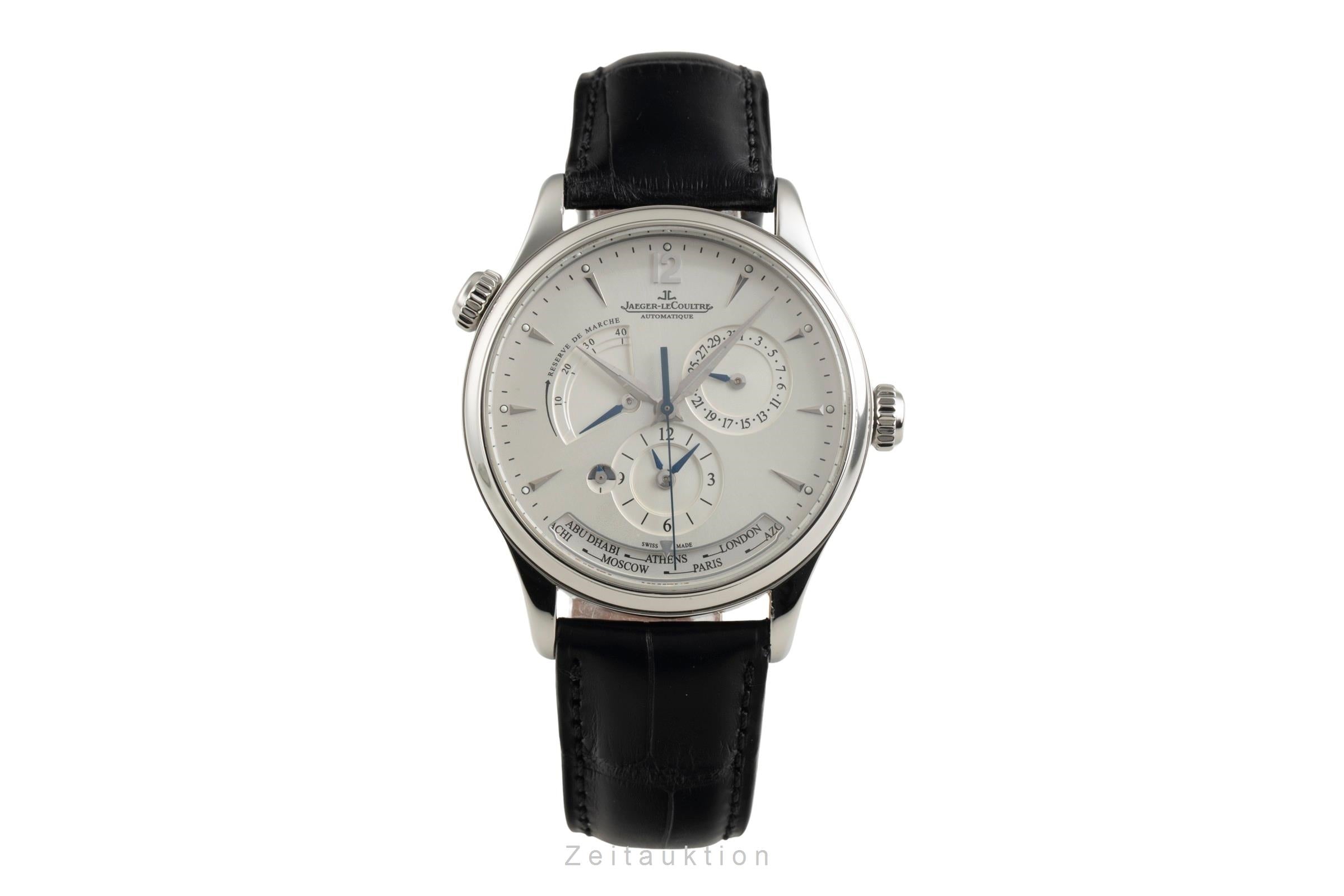 Jaeger LeCoultre Master Geographic acero automático reloj para caballeros Q1428421   176.8.29.S LP: 16200EUR  [2601980]