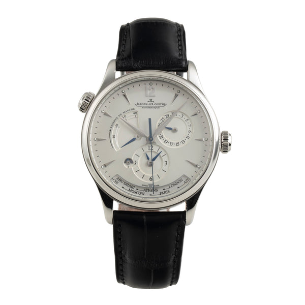 Jaeger LeCoultre Master Geographic acero automático reloj para caballeros Q1428421   176.8.29.S LP: 16200EUR  [2601980]