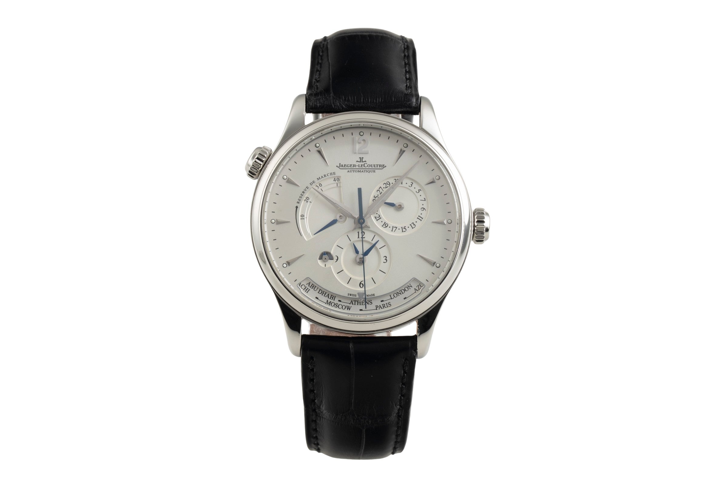 Jaeger LeCoultre Master Geographic acero automático reloj para caballeros Q1428421   176.8.29.S LP: 16200EUR  [2601980]