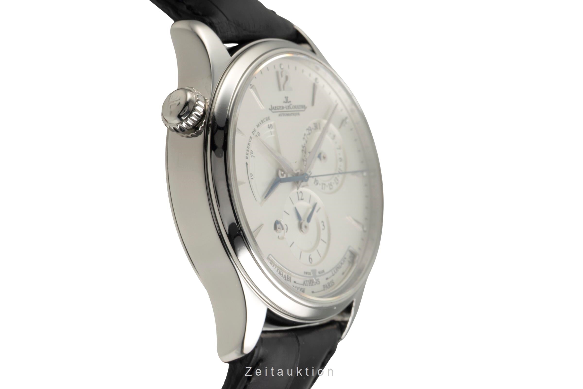Jaeger LeCoultre Master Geographic acero automático reloj para caballeros Q1428421   176.8.29.S LP: 16200EUR  [2601980]