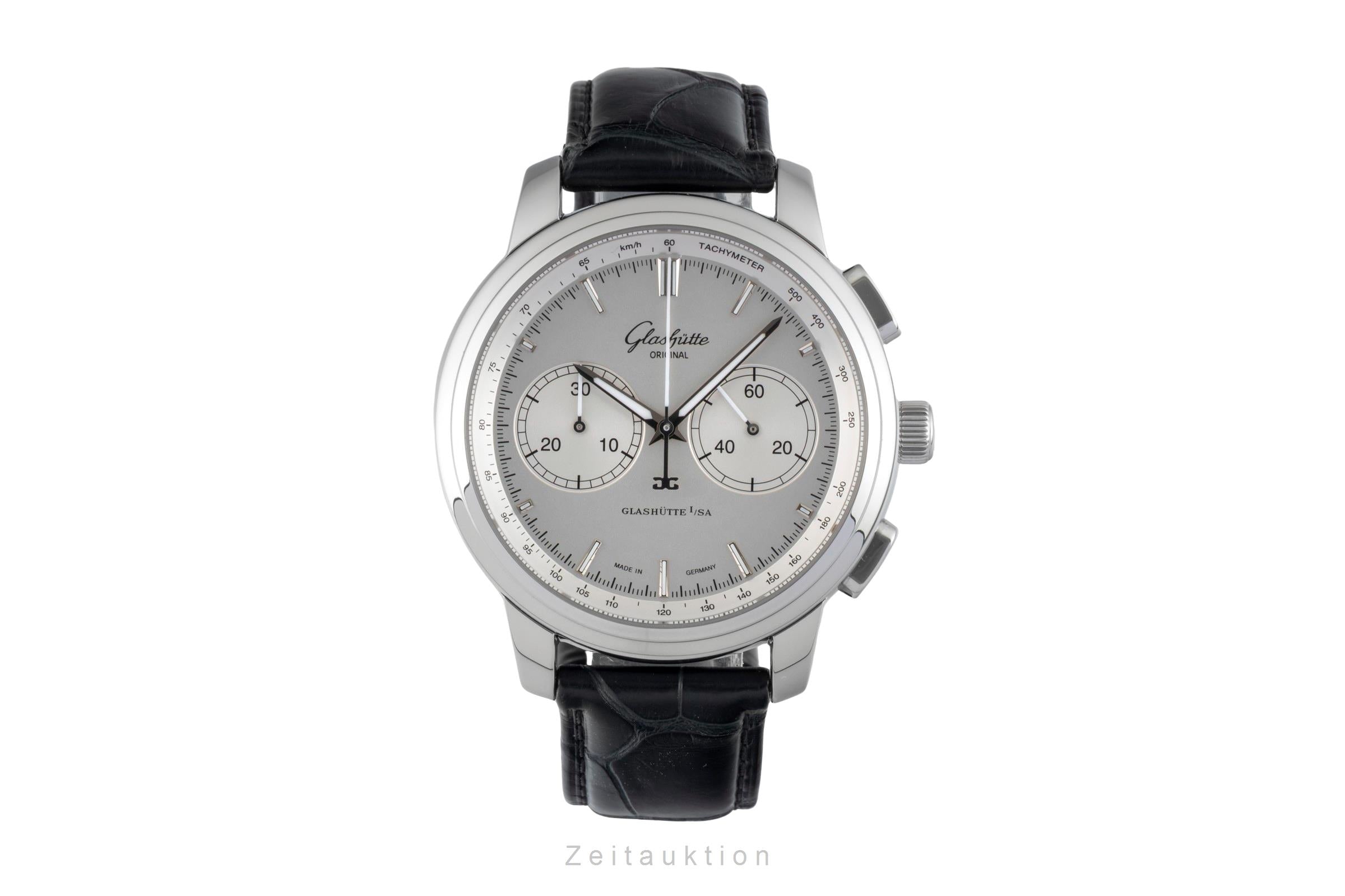 Glashütte Senator Chronograph Stahl Automatik Herrenuhr Ref. 1-39-34-21-42-04  [2601981]