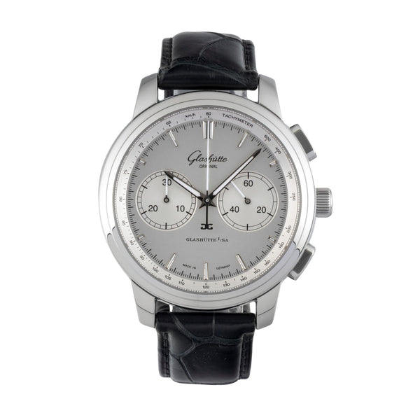 Glashütte Senator Chronograph Stahl Automatik Herrenuhr Ref. 1-39-34-21-42-04  [2601981]