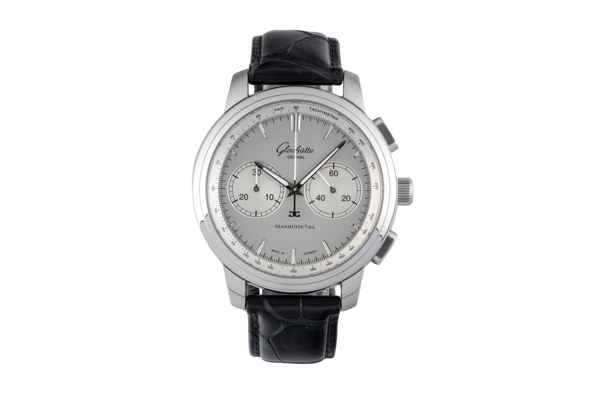 Glashütte Senator Chronograph Stahl Automatik Herrenuhr Ref. 1-39-34-21-42-04  [2601981]