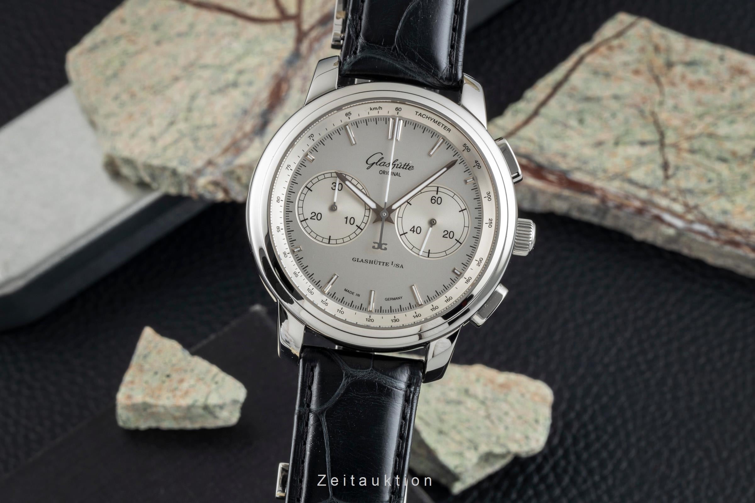 Glashütte Senator Chronograph Stahl Automatik Herrenuhr Ref. 1-39-34-21-42-04  [2601981]