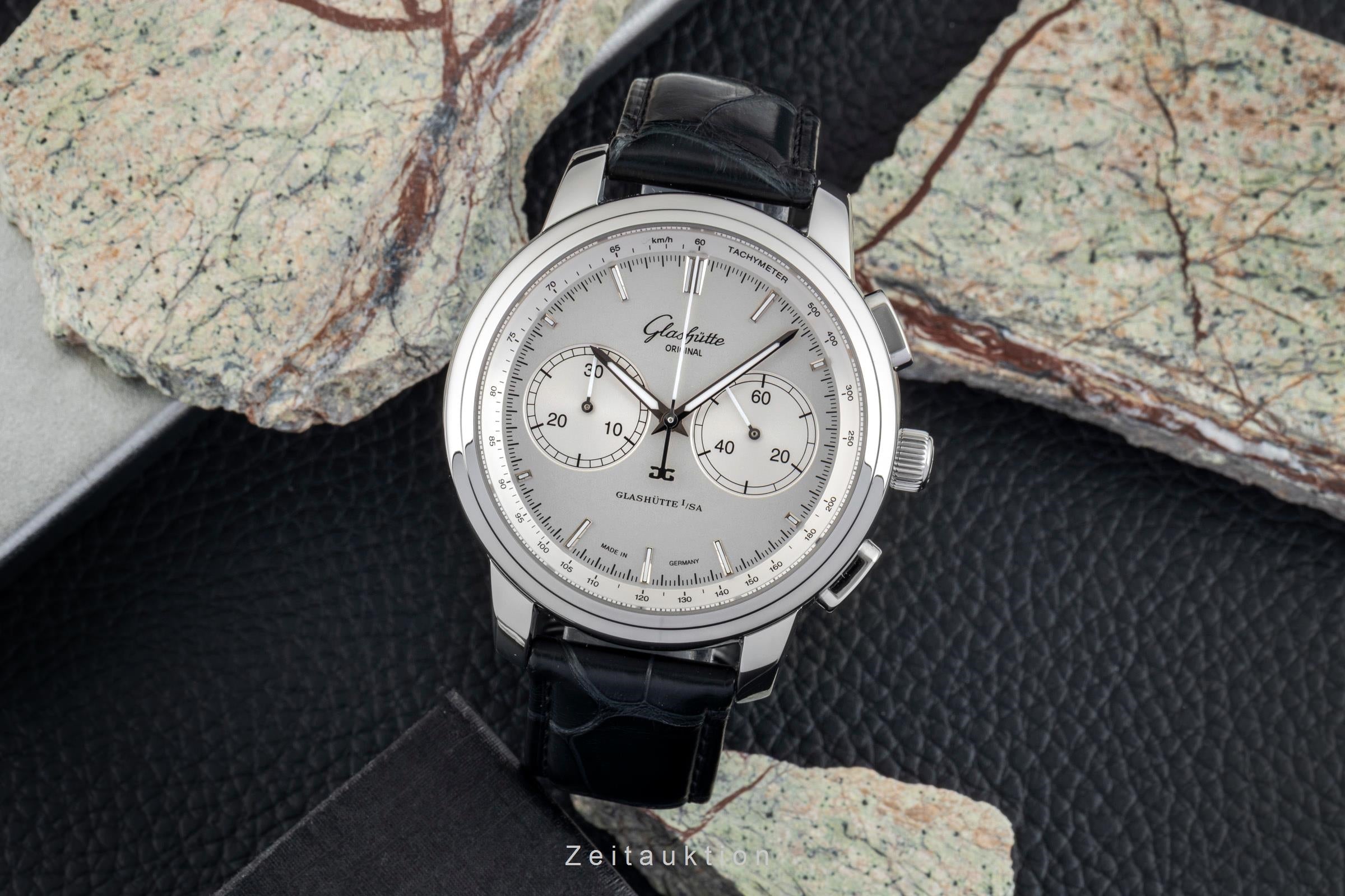 Glashütte Senator Chronograph Stahl Automatik Herrenuhr Ref. 1-39-34-21-42-04  [2601981]