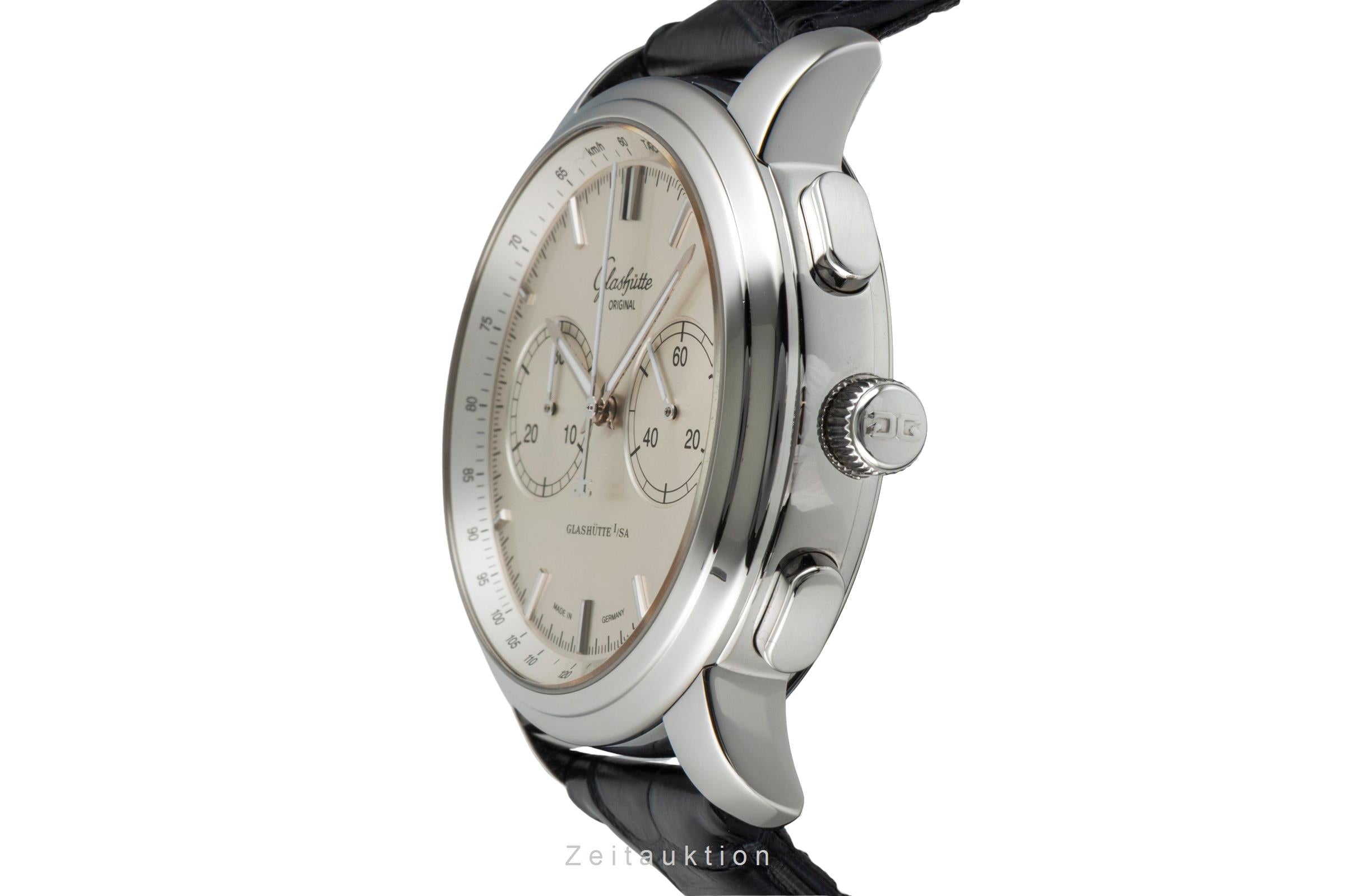 Glashütte Senator Chronograph Stahl Automatik Herrenuhr Ref. 1-39-34-21-42-04  [2601981]