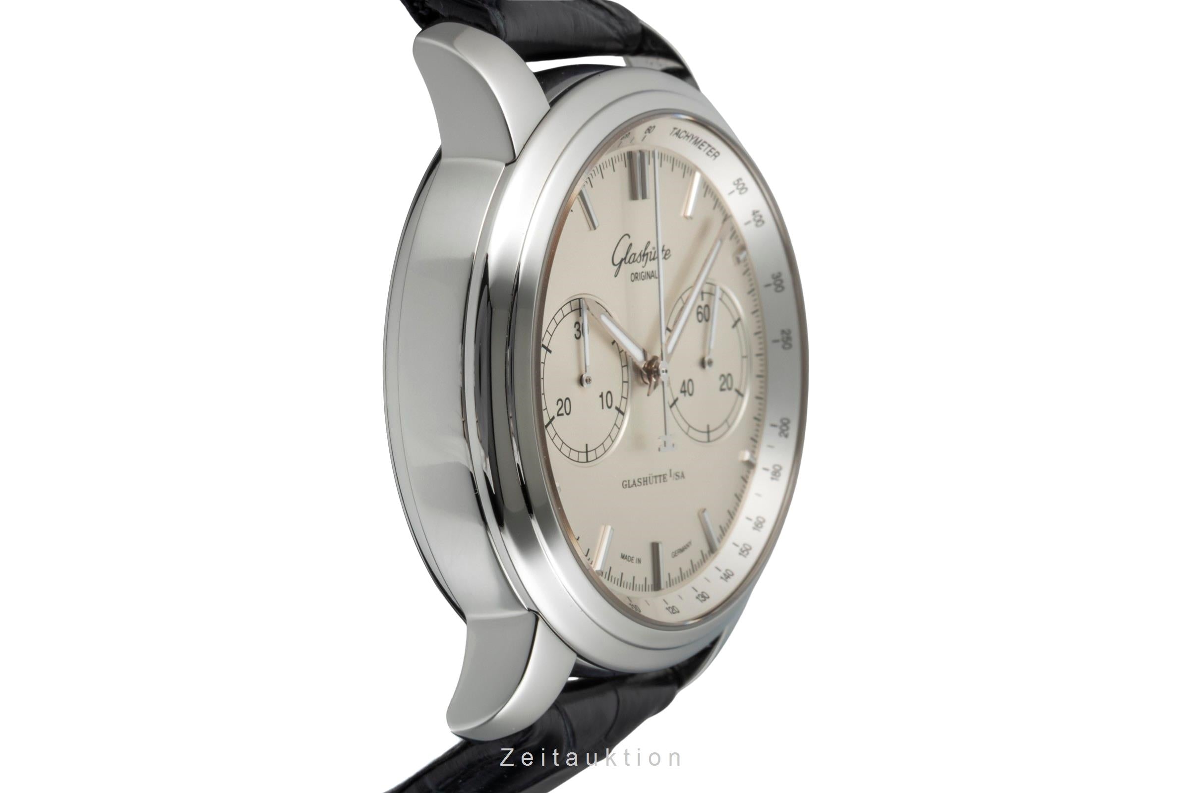 Glashütte Senator Chronograph Stahl Automatik Herrenuhr Ref. 1-39-34-21-42-04  [2601981]
