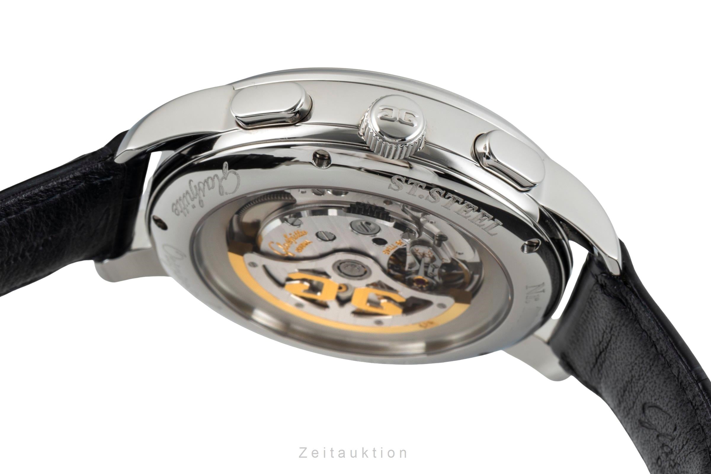Glashütte Senator Chronograph Stahl Automatik Herrenuhr Ref. 1-39-34-21-42-04  [2601981]