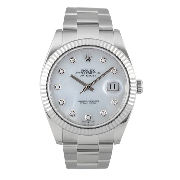 Rolex Datejust steel / white gold automatic men's watch 126334  [2601983]