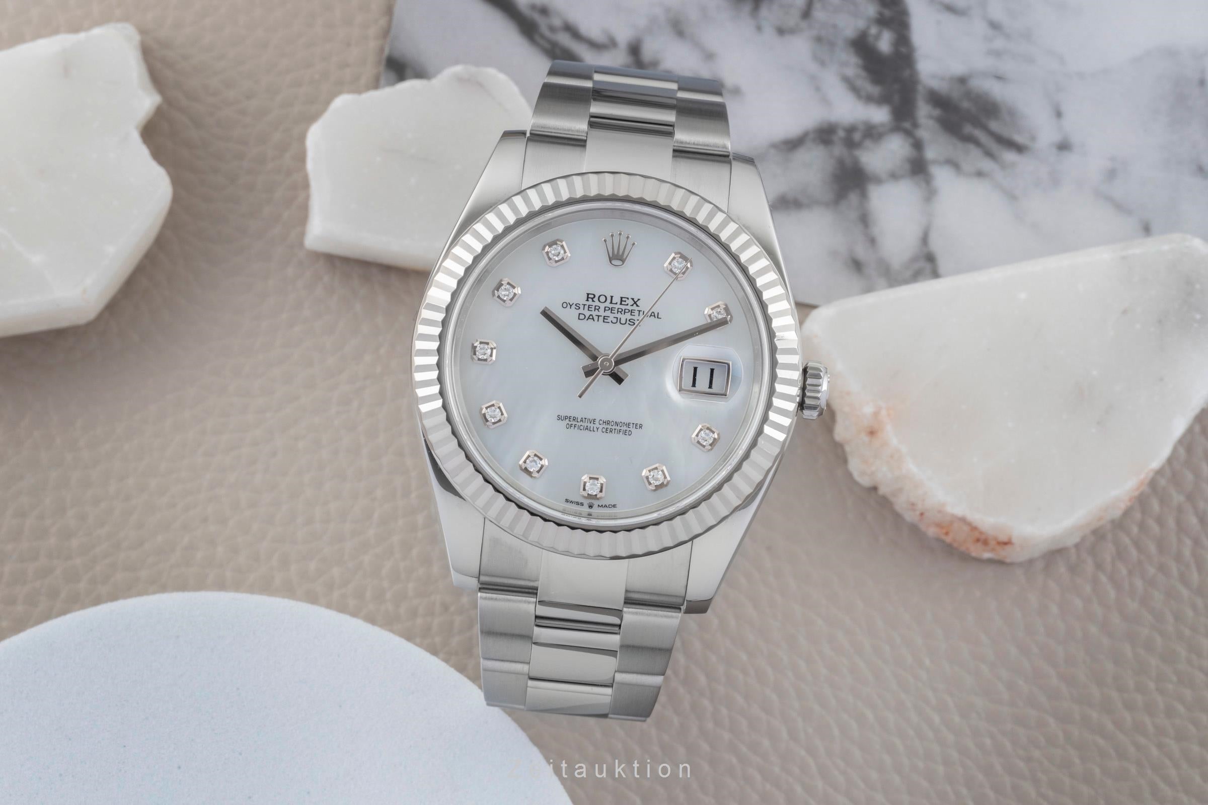 Rolex Datejust steel / white gold automatic men's watch 126334  [2601983]