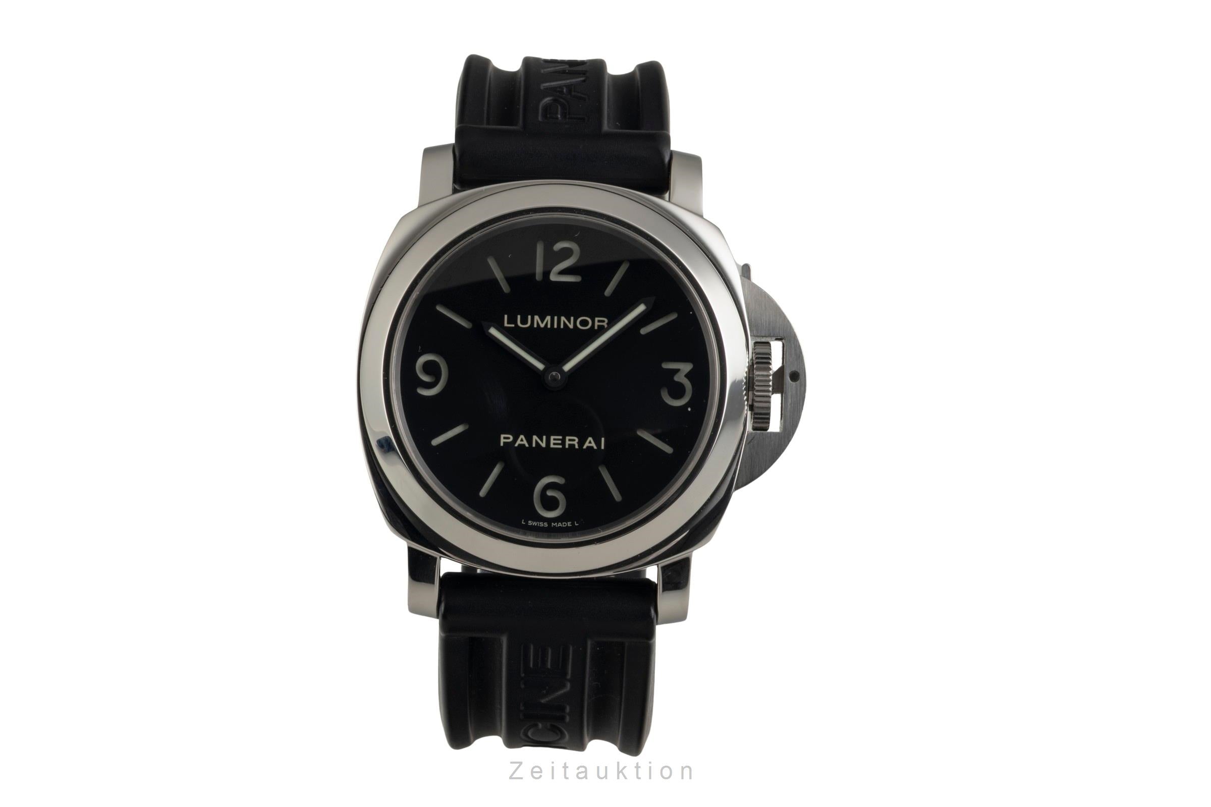 Panerai Luminor Base Handaufzug Edelstahl Herrenuhr Ref. PAM00112 VP: 5700 € [2601986]