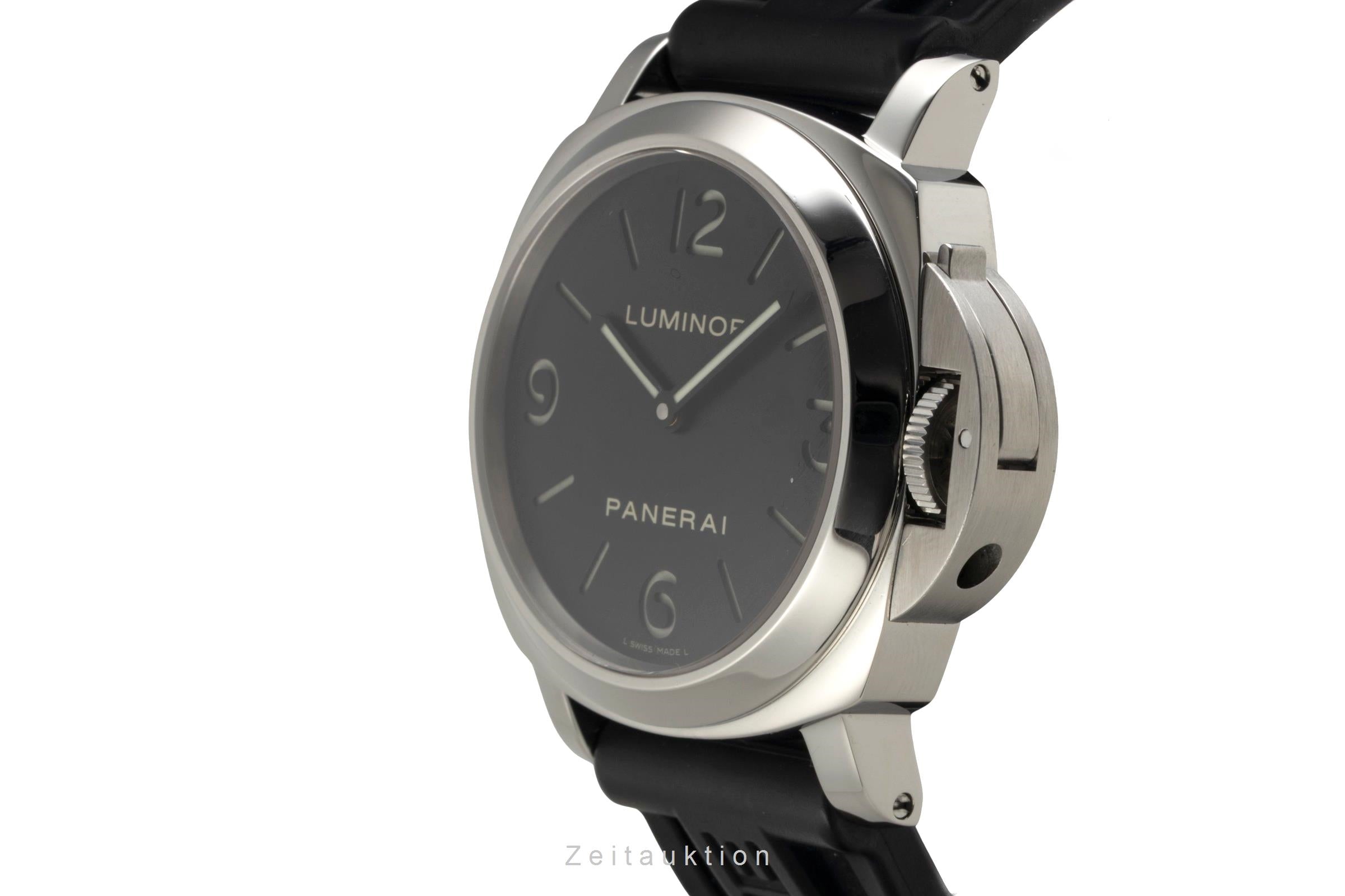 Panerai Luminor Base Handaufzug Edelstahl Herrenuhr Ref. PAM00112 VP: 5700 € [2601986]