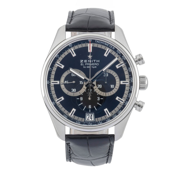 Zenith El Primero chronograph steel automatic men's watch 03.2040.400/21.C496  [2601987]