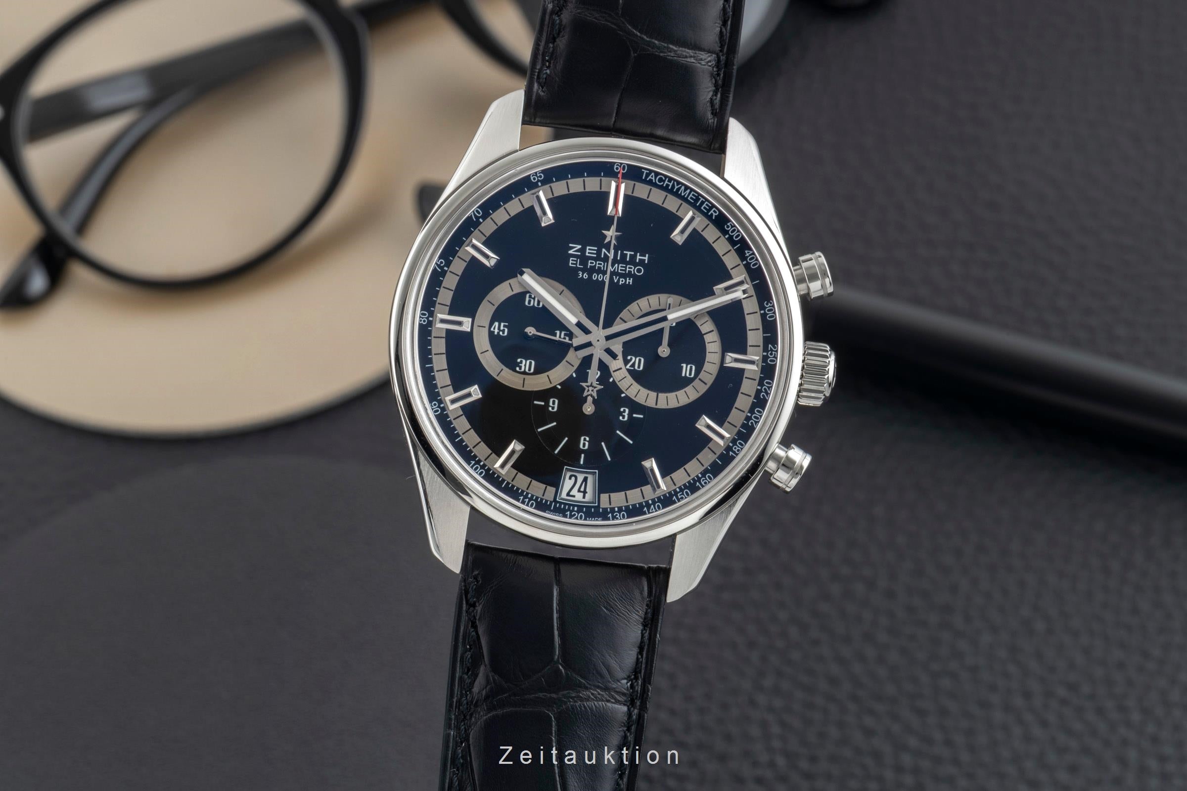 Zenith El Primero chronograph steel automatic men's watch 03.2040.400/21.C496  [2601987]