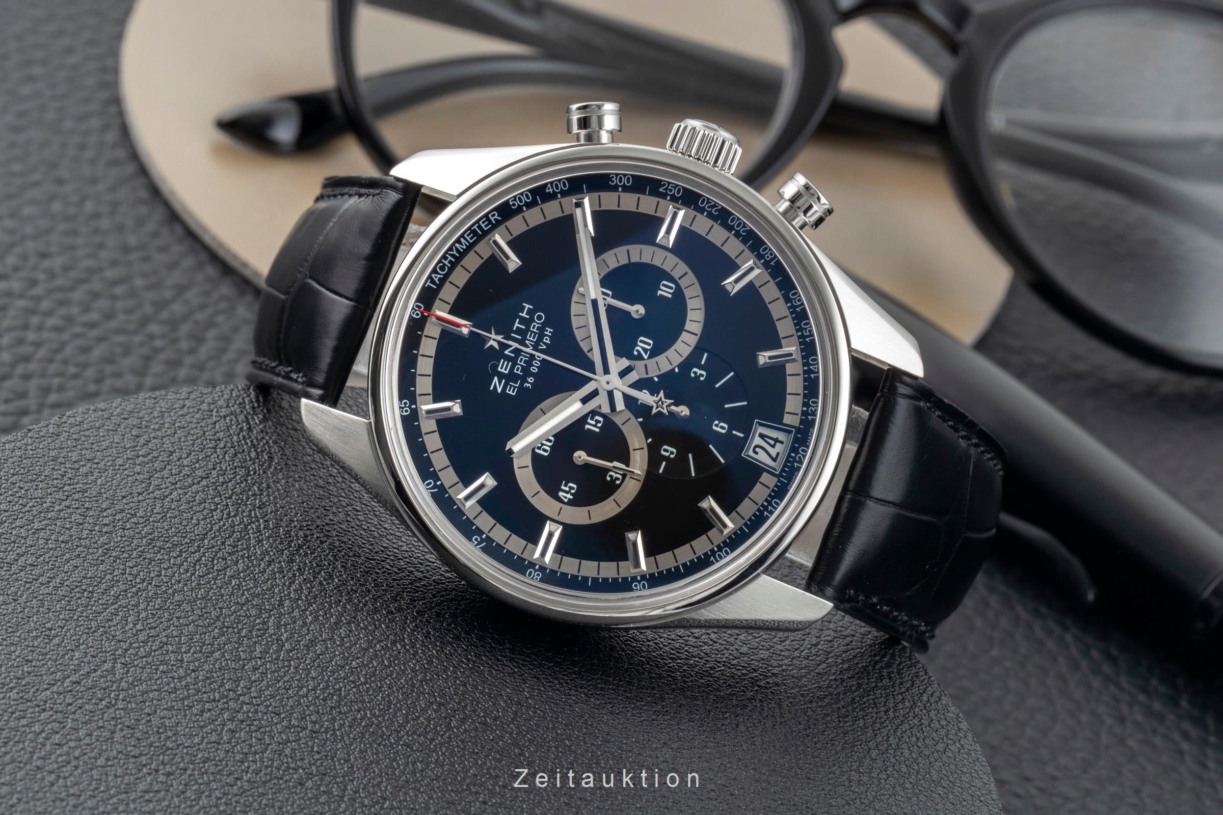 Zenith El Primero chronograph steel automatic men's watch 03.2040.400/21.C496  [2601987]
