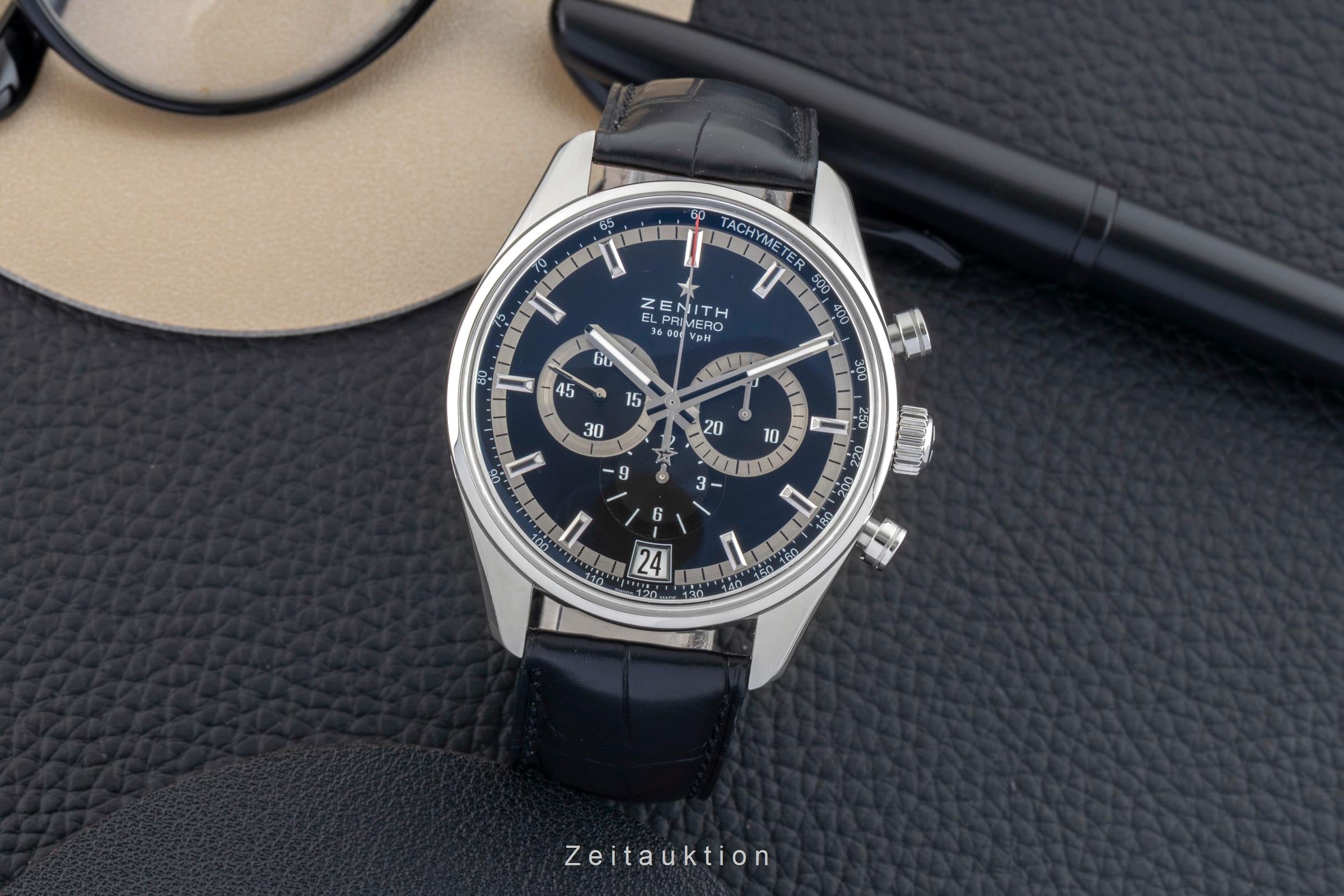 Zenith El Primero chronograph steel automatic men's watch 03.2040.400/21.C496  [2601987]