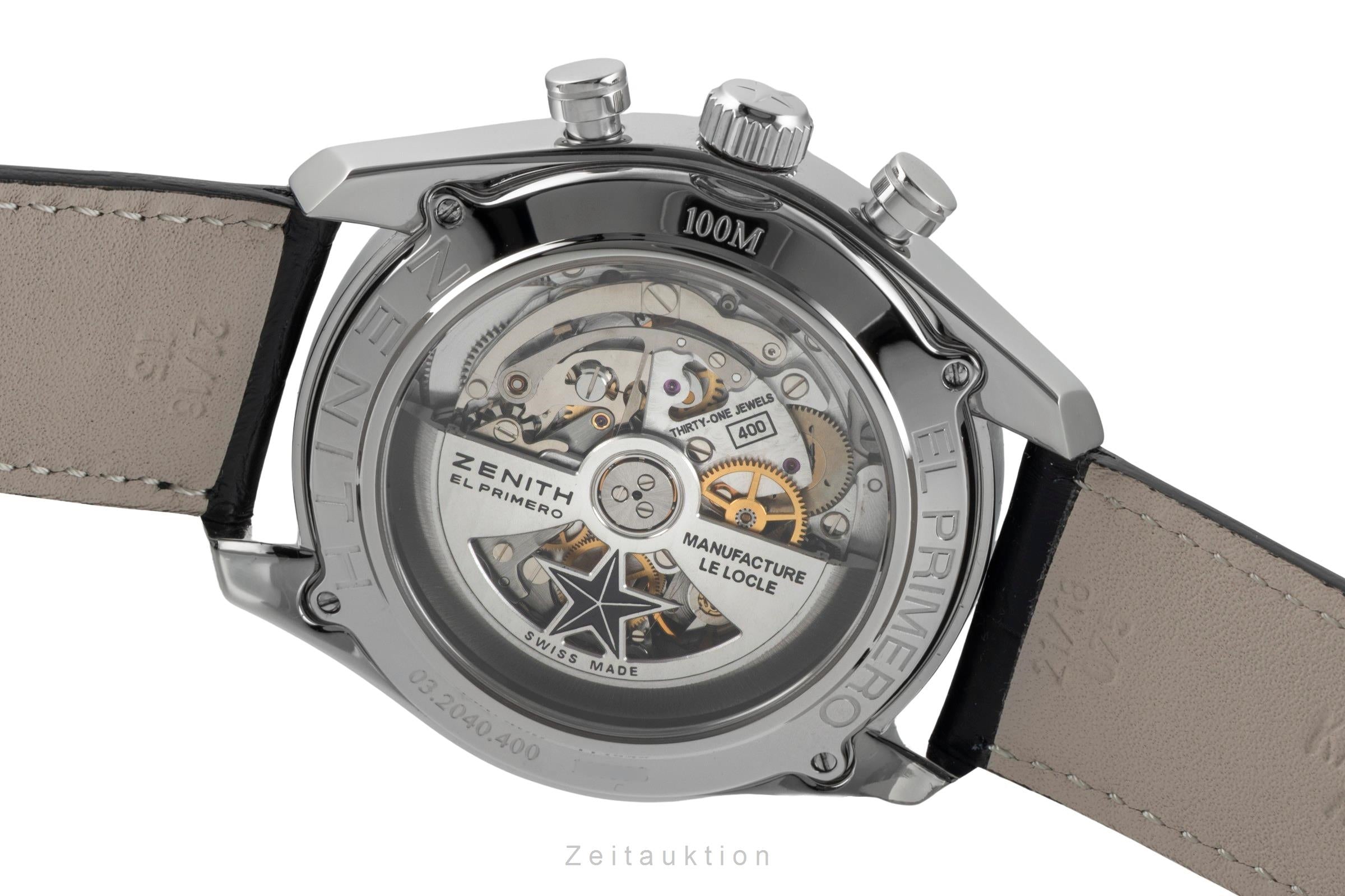 Zenith El Primero chronograph steel automatic men's watch 03.2040.400/21.C496  [2601987]