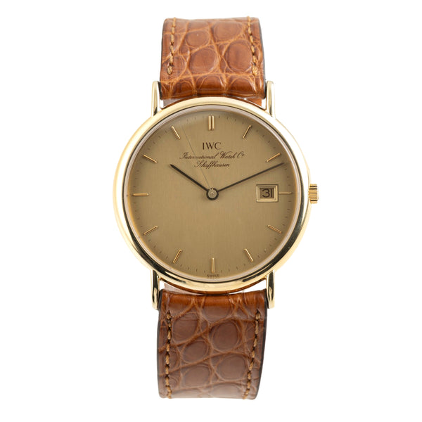 IWC Portofino 18k (0,750) Gold White Dial Quarz Ref. IW333101 Klassiker [2601988]