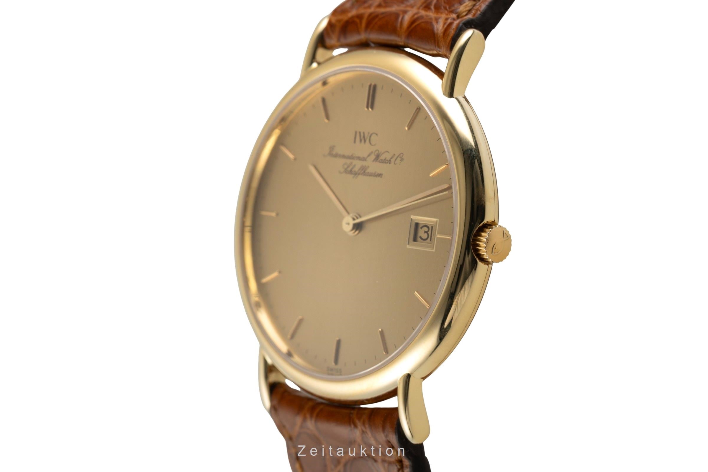 IWC Portofino 18k (0,750) Gold White Dial Quarz Ref. IW333101 Klassiker [2601988]